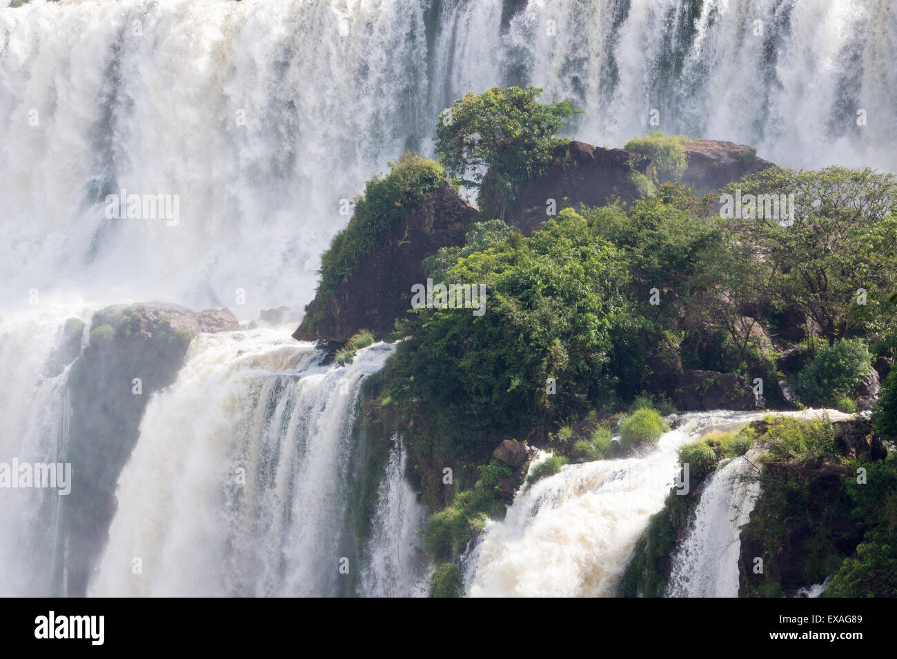 Wasserfällen, Iguazu National Park, UNESCO World Heritage Site, Argentinien, Südamerika Stockfoto