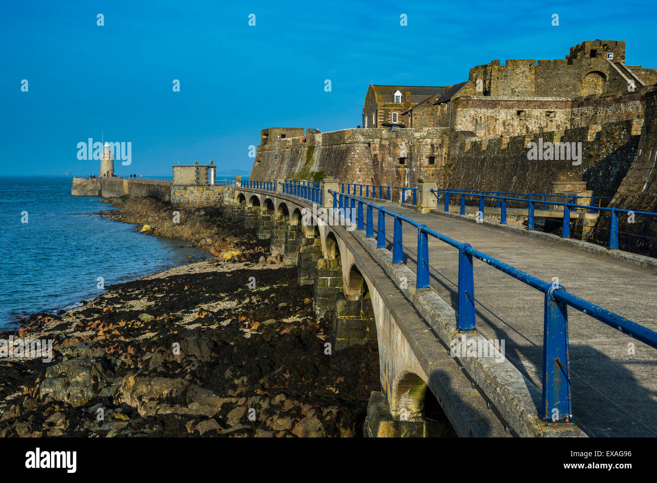 Castle Cornet, Saint Peter Port, Guernsey, Channel Islands, Vereinigtes Königreich, Europa Stockfoto