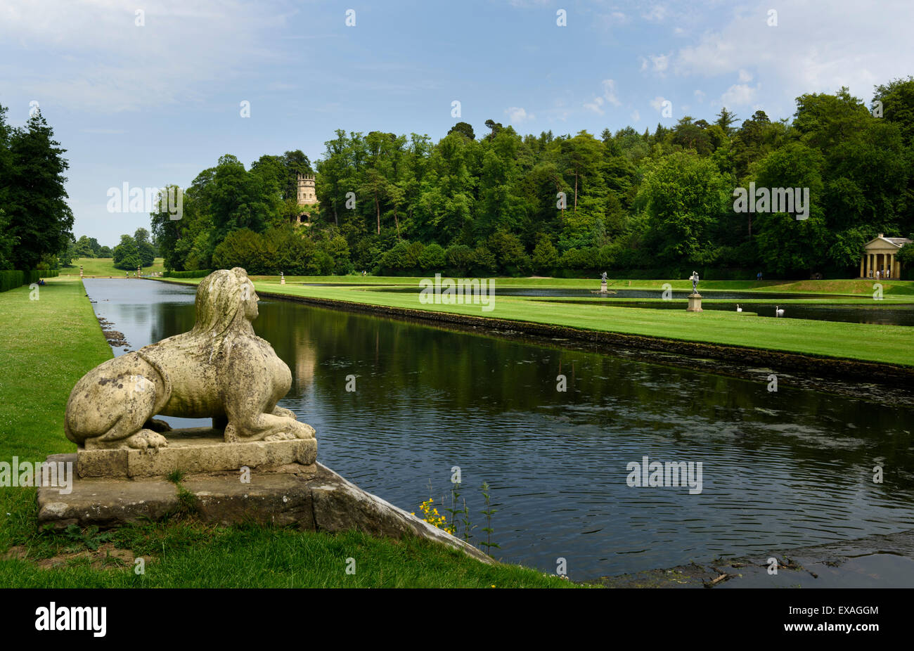 Studley Royal Park Stockfoto