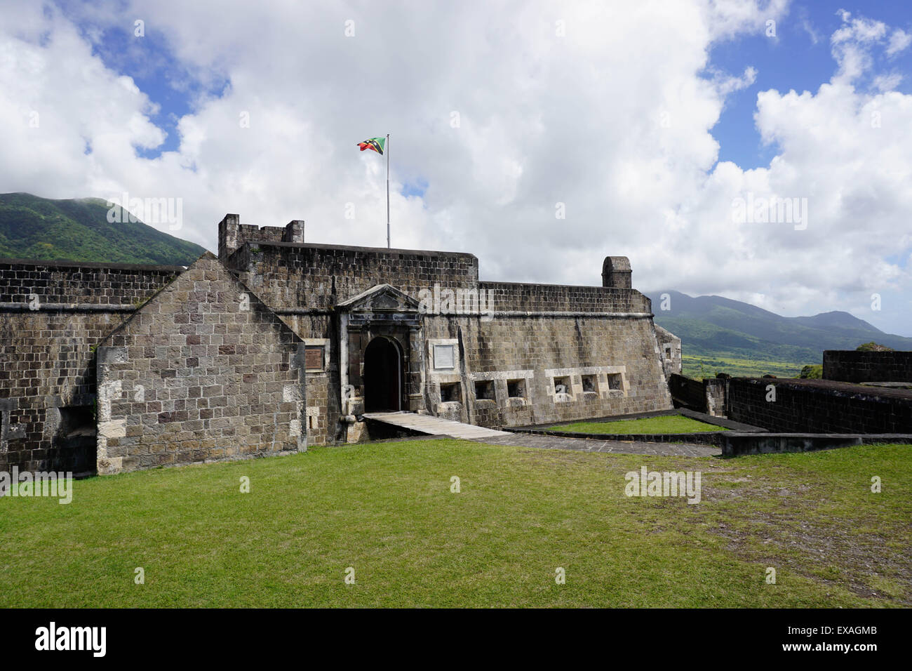 Festung Brimstone Hill, der UNESCO, St. Kitts, St. Kitts und Nevis, Leeward-Inseln, West Indies, Karibik, Mittelamerika Stockfoto