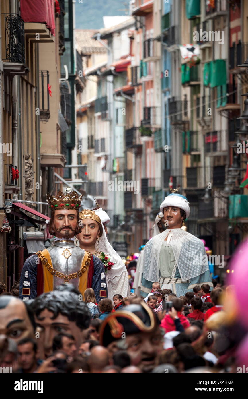 Festival von San Fermin, Pamplona, Navarra, Spanien, Europa Stockfoto