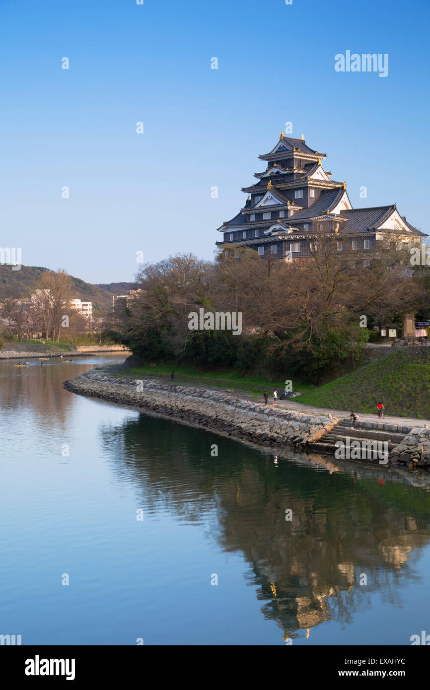 Burg Okayama, Okayama, Okayama Präfektur, Japan, Asien Stockfoto