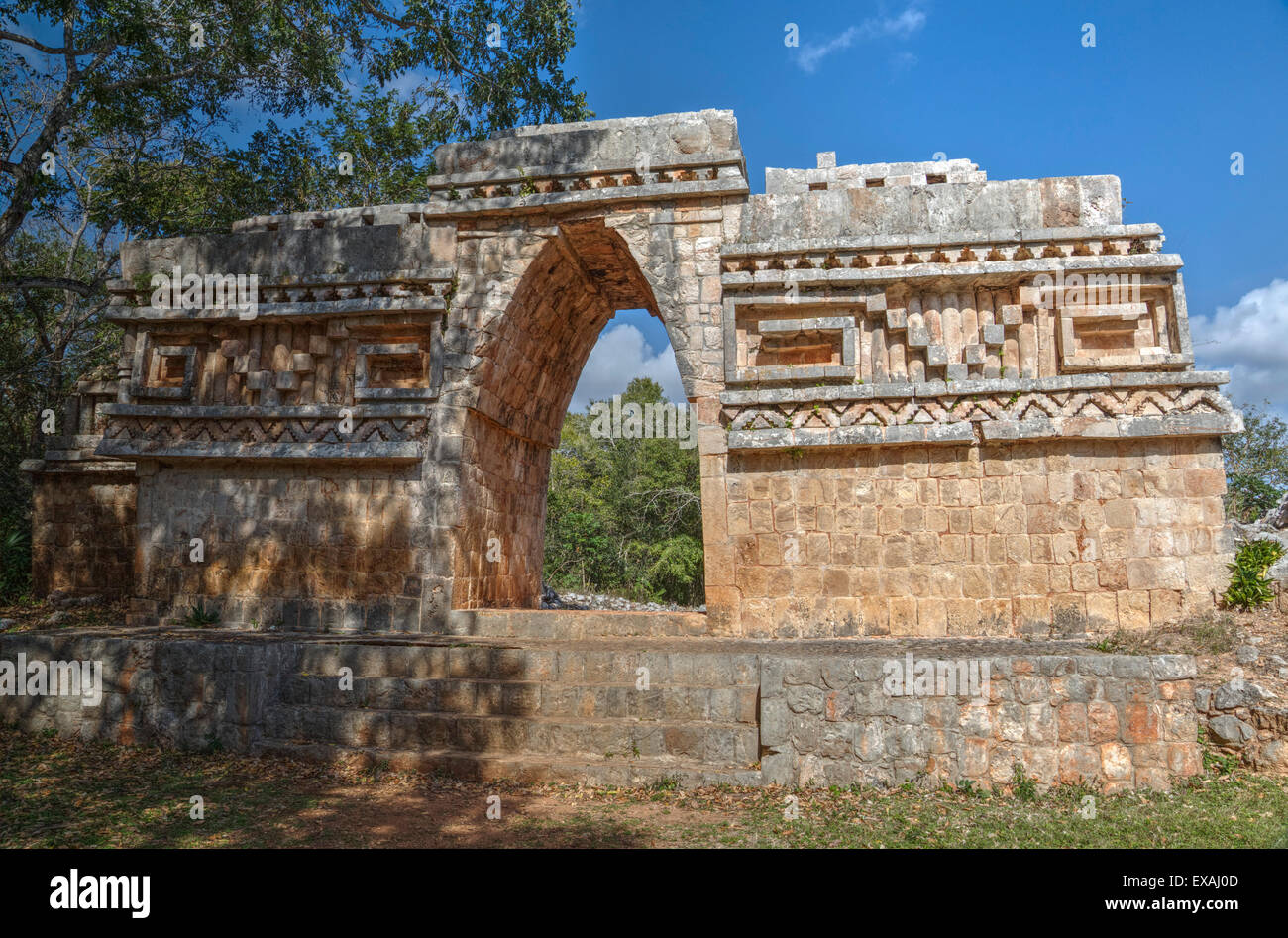 El Arco (das Gewölbe), Labná, Maya-Ruinen, Yucatan, Mexiko, Nordamerika Stockfoto