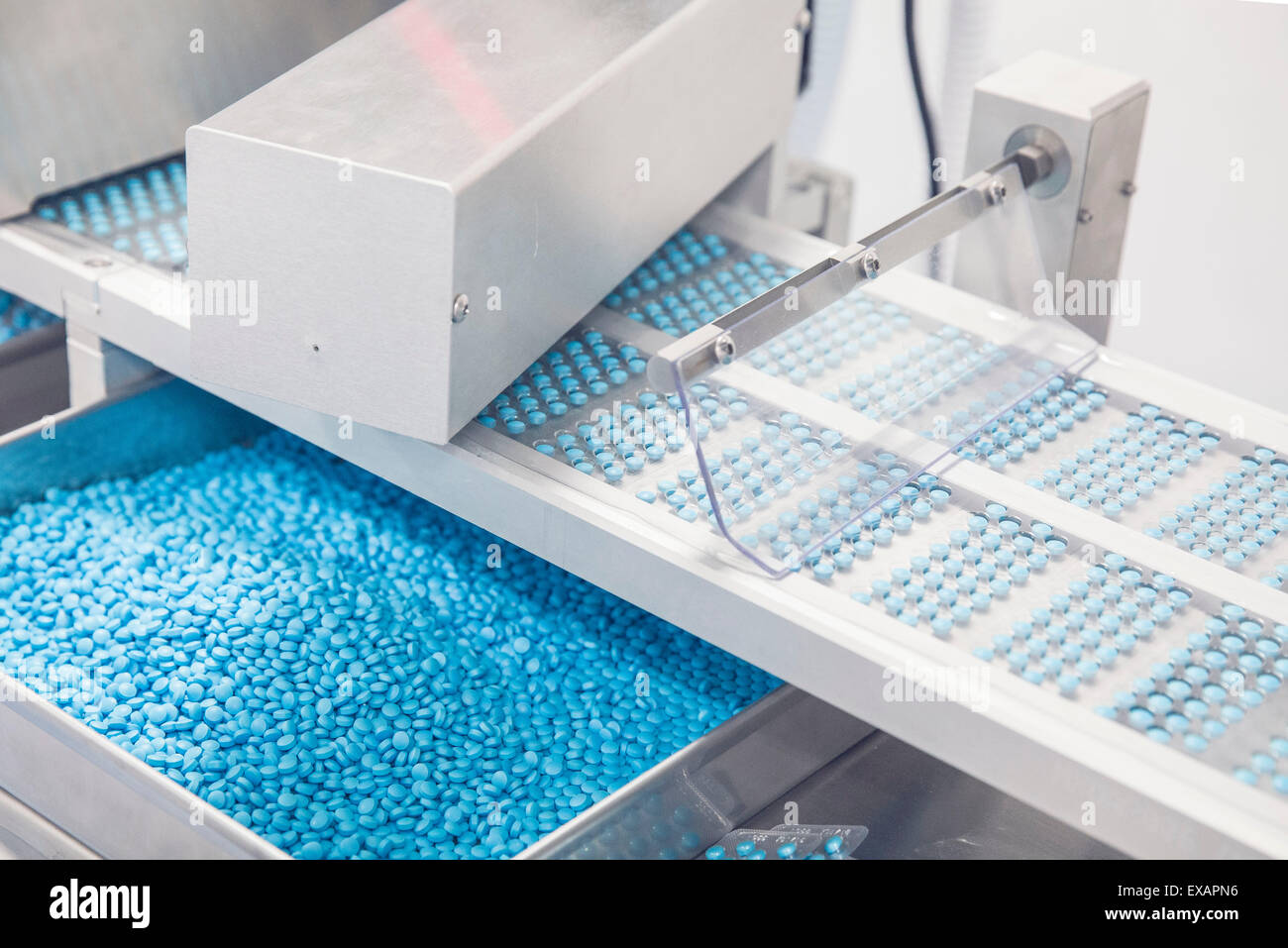 Medizin Tablet Verpackung Produktionslinie Stockfoto