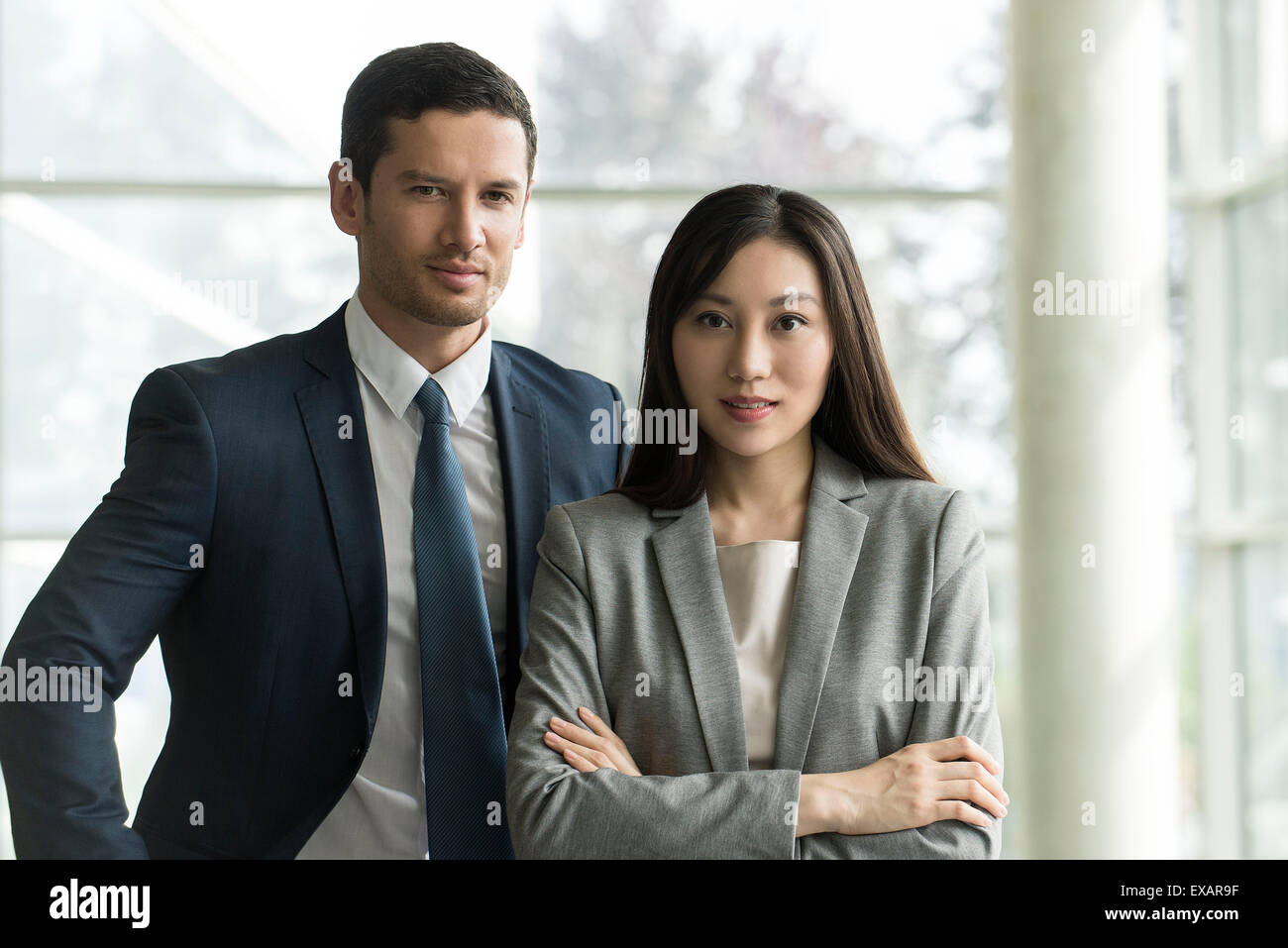 Geschäftspartner, portrait Stockfoto