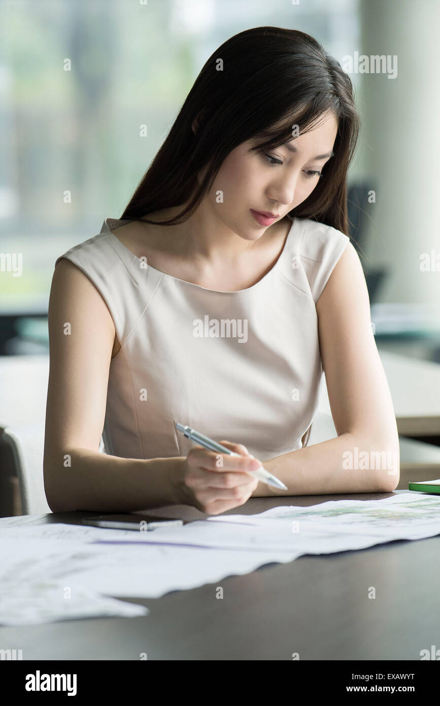 College Student Aufnahme Prüfung Stockfoto