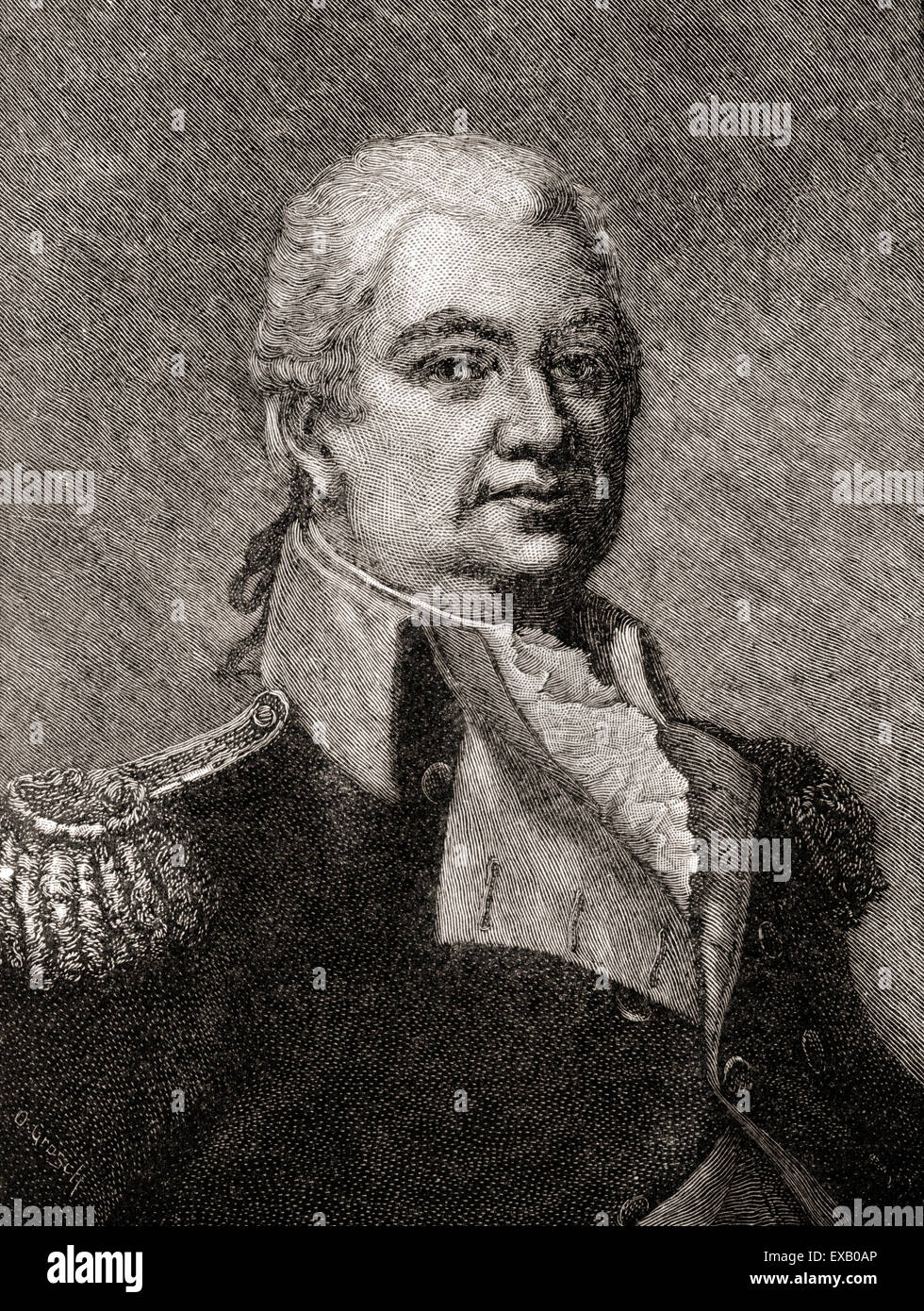 Henry Knox, 1750 –1806.  Offizier der Kontinentalarmee und später die Vereinigten Staaten Armee, erste United States Secretary of War von 1789 – 1794. Stockfoto