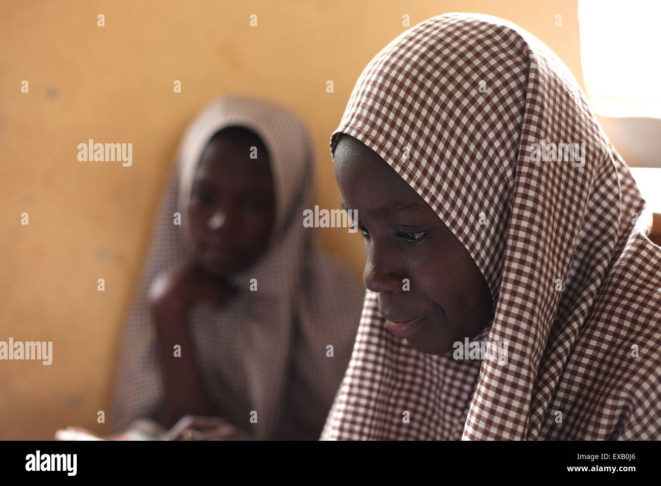 Islamische Grundschule in Nigeria Stockfoto