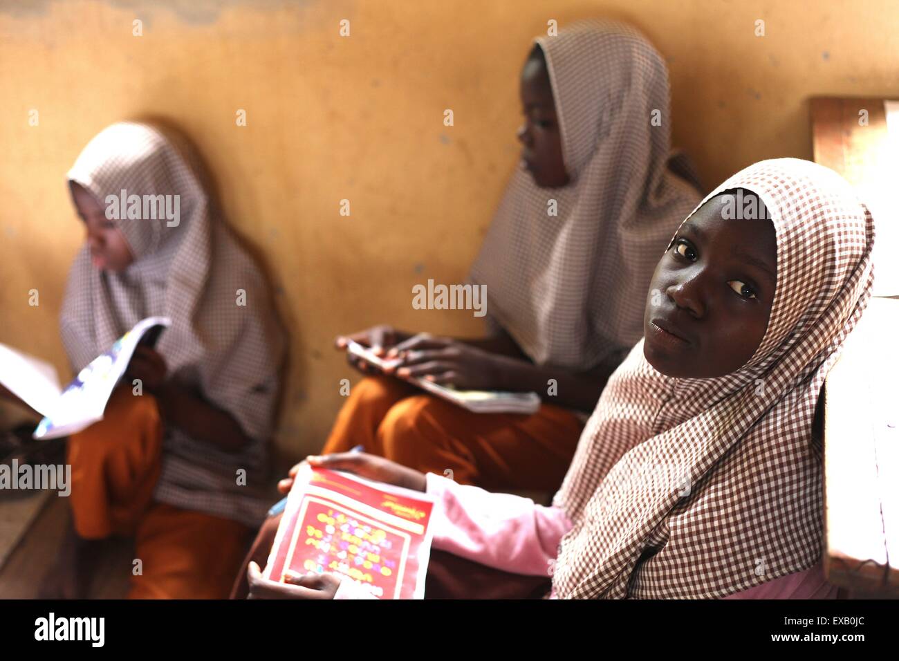 Islamische Grundschule in Nigeria Stockfoto