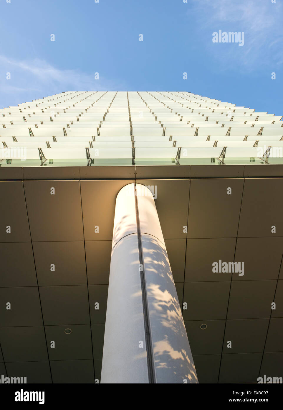 Abstrakten Blick auf zwei Snow Hill, architektonisch beeindruckende Gebäude direkt an der Colmore Reihe, die die Stadt führenden Wirtschaftsstandort Stockfoto