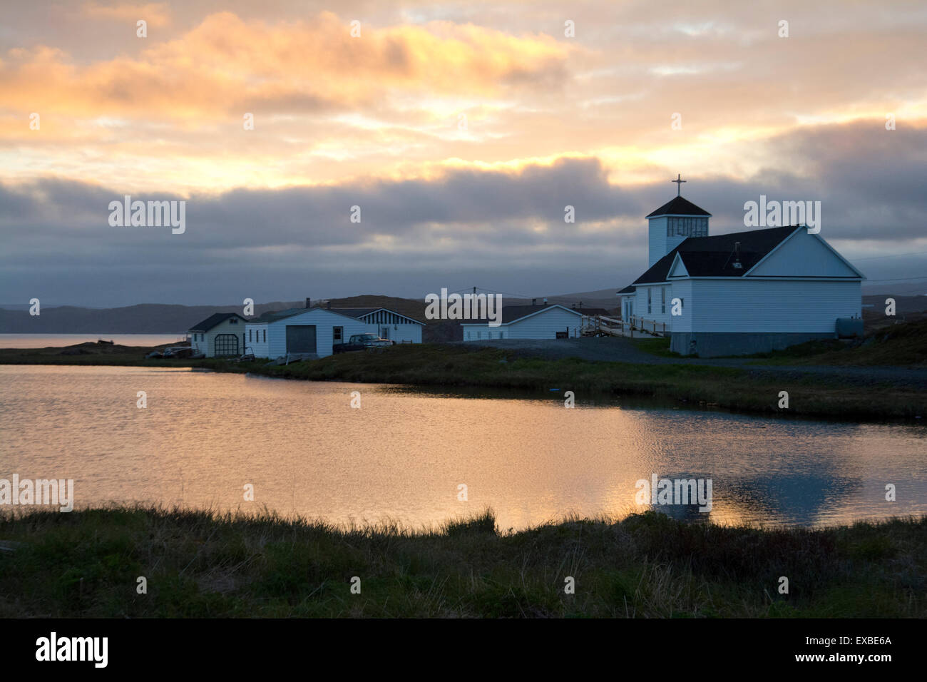 Sonnenuntergang in der Nähe von St. Anthony, Neufundland. Stockfoto
