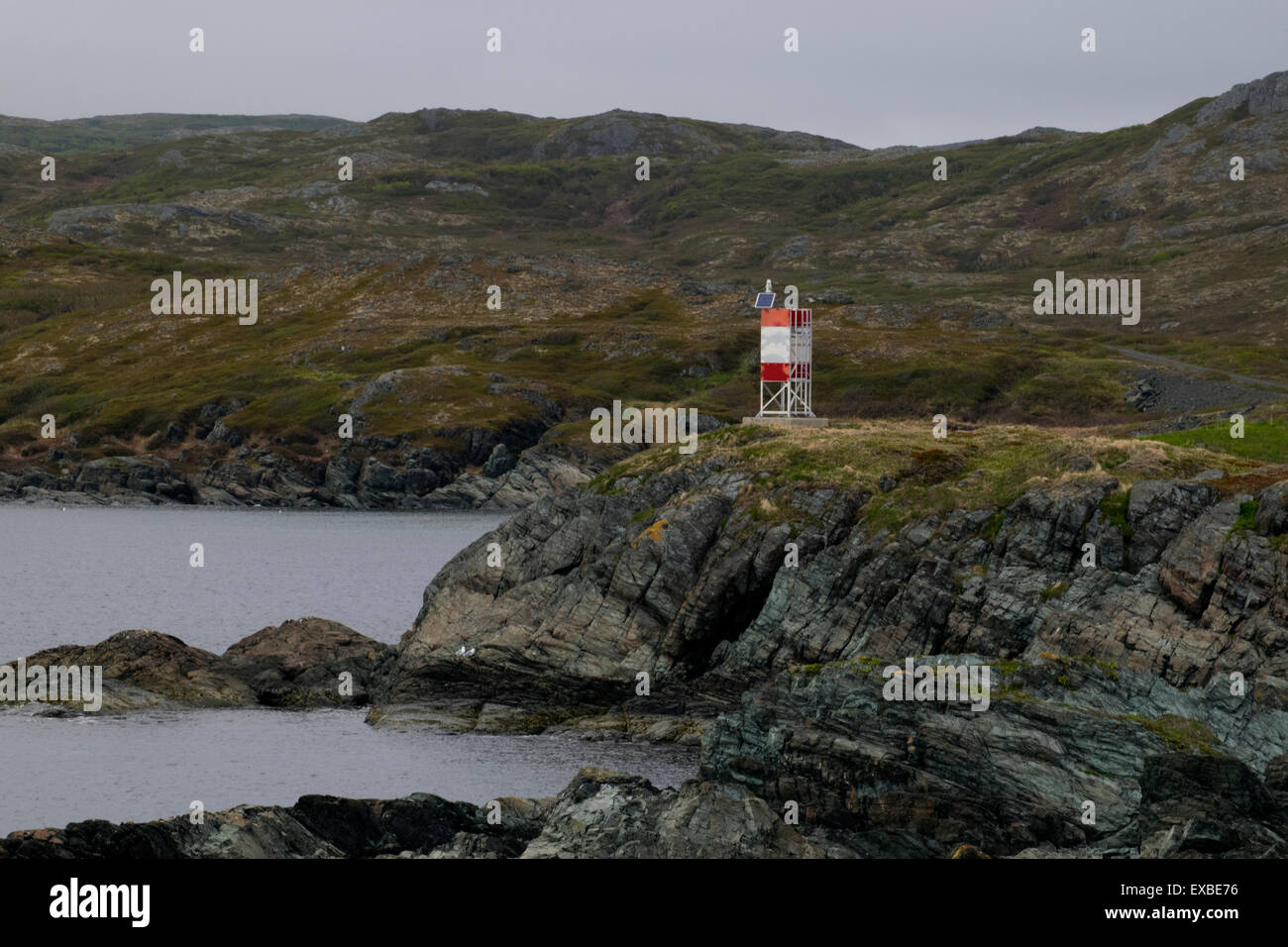 Küstenlinie in Neufundland. Stockfoto