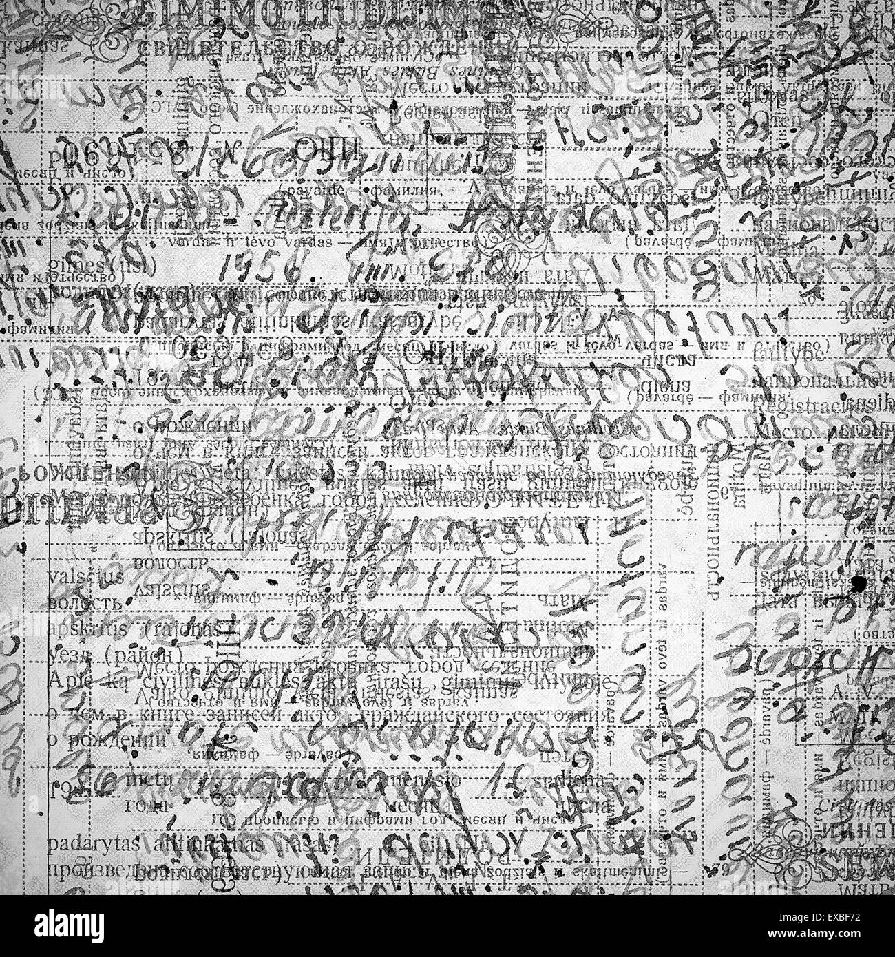 Vintage-Papier mit abstract-text Stockfoto