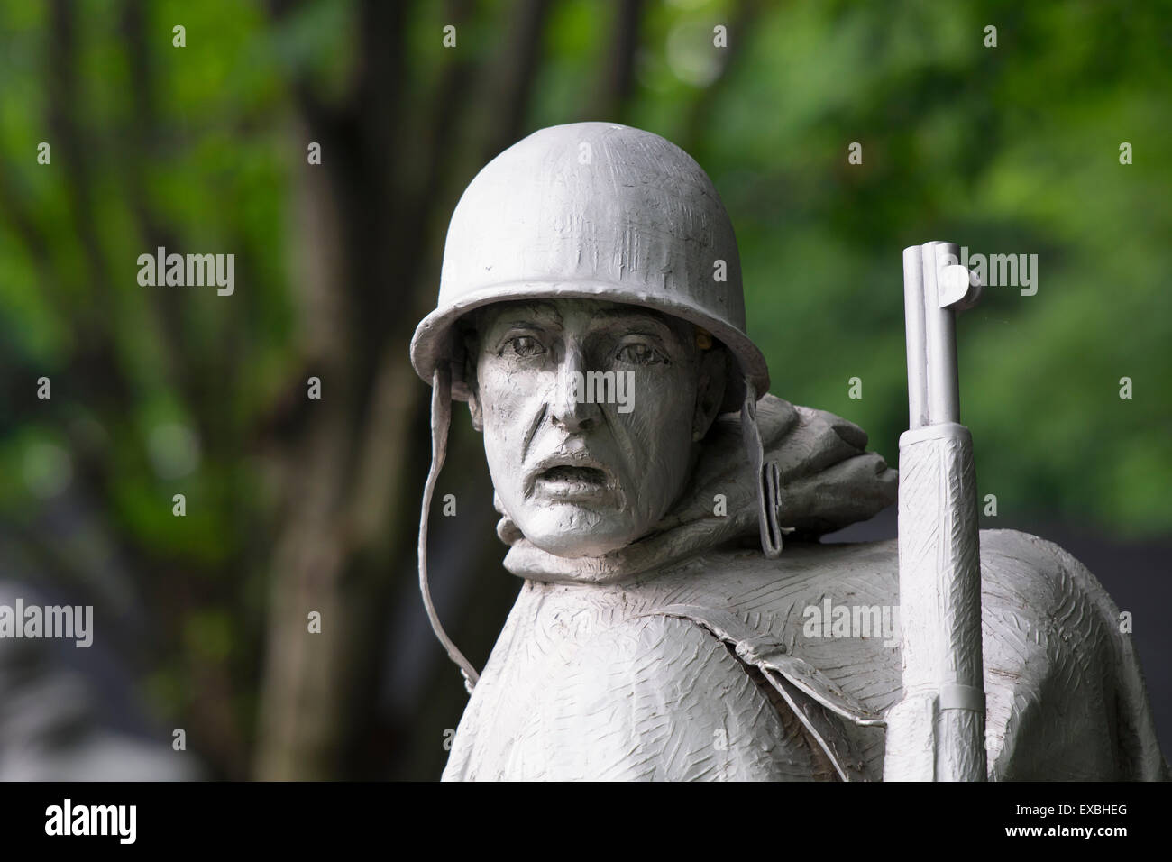 Washington DC Koreakrieg Veterans Memorial Statue Stockfoto