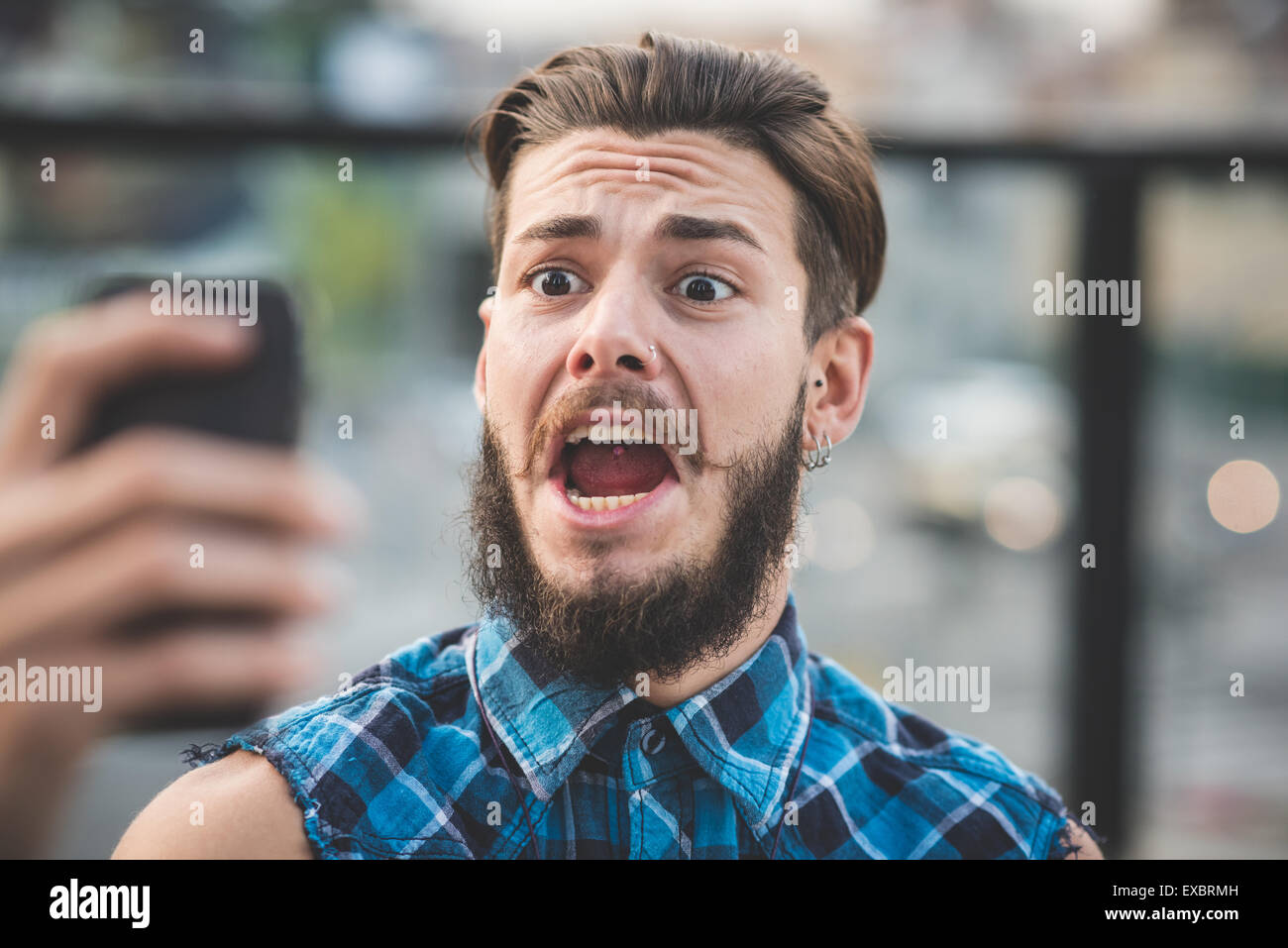 Junge selfie hübscher hübscher Junge