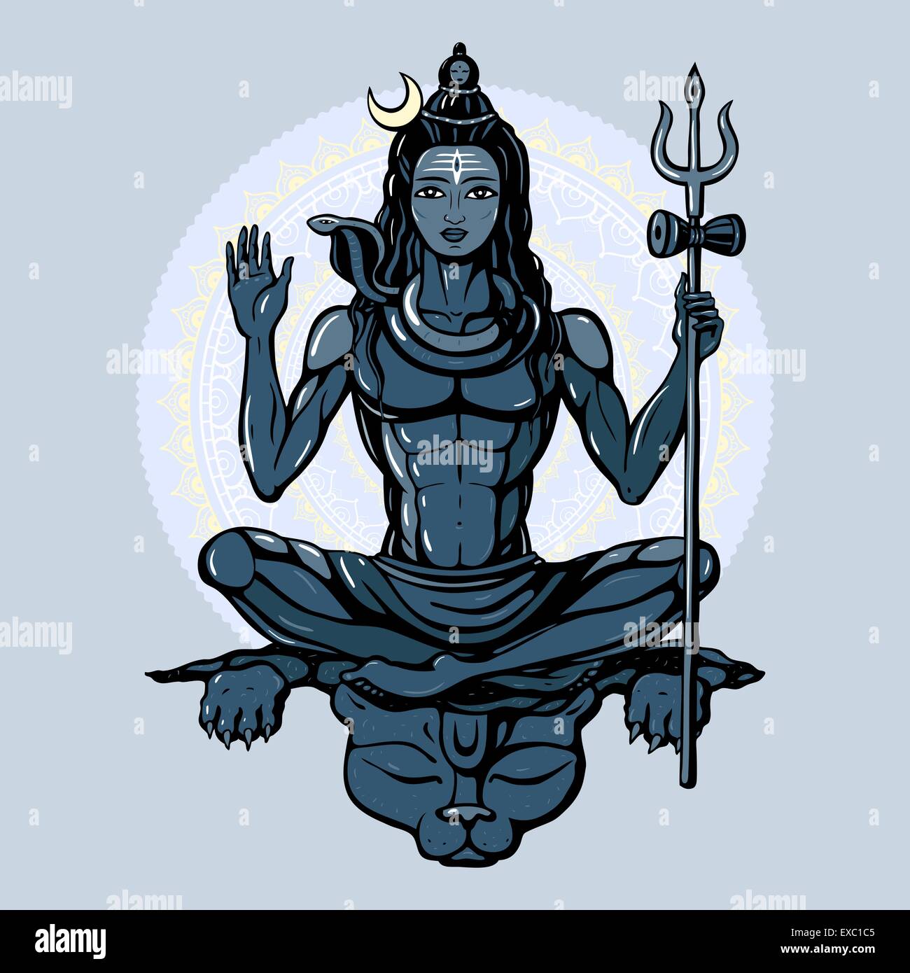 Hindu-Gott Shiva Stock Vektor