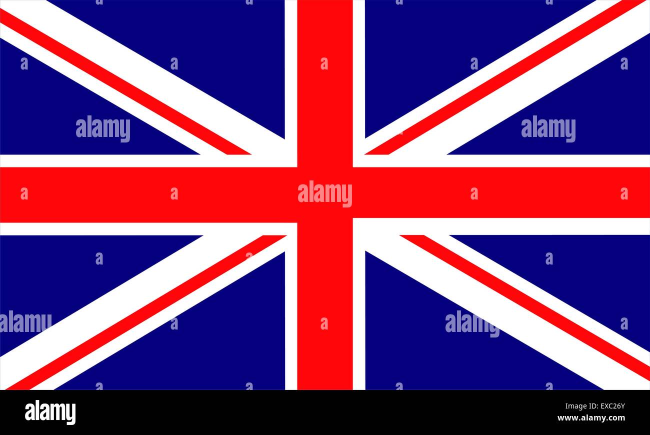United Kingdom of Great Britain flag Stock Vektor