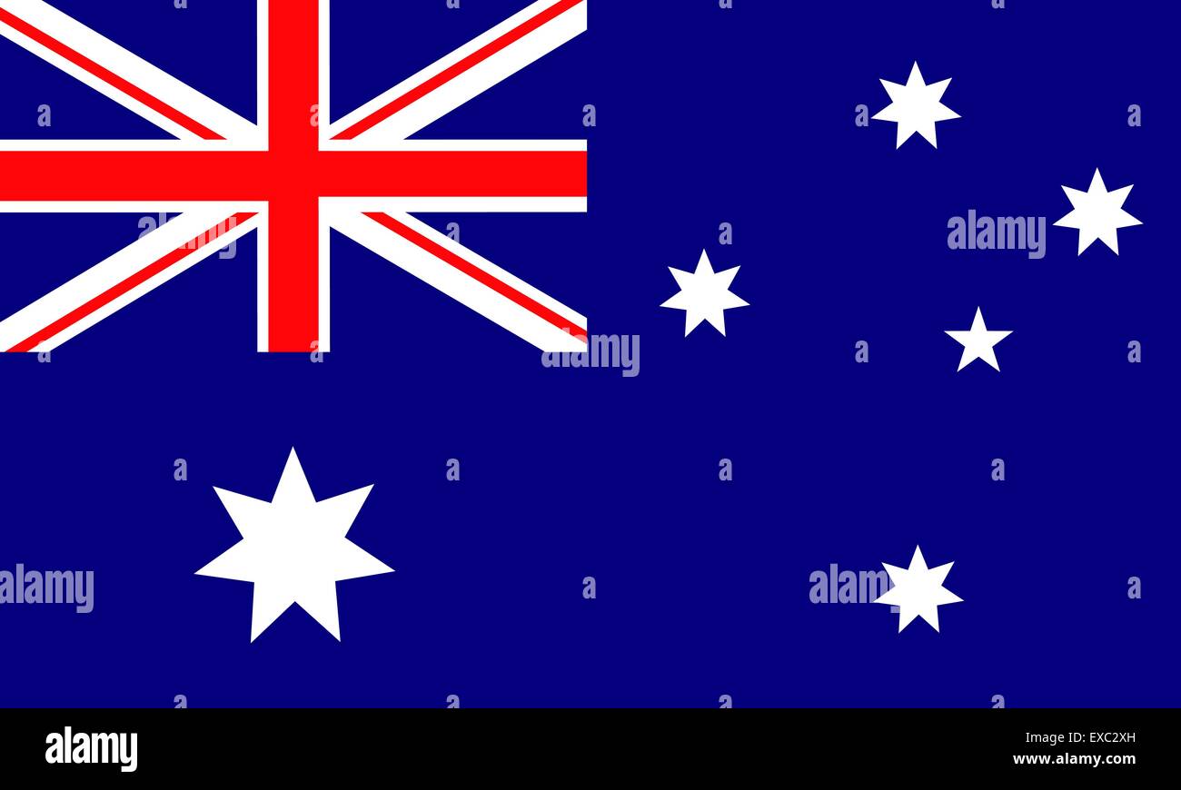 Australien-Flagge Stock Vektor