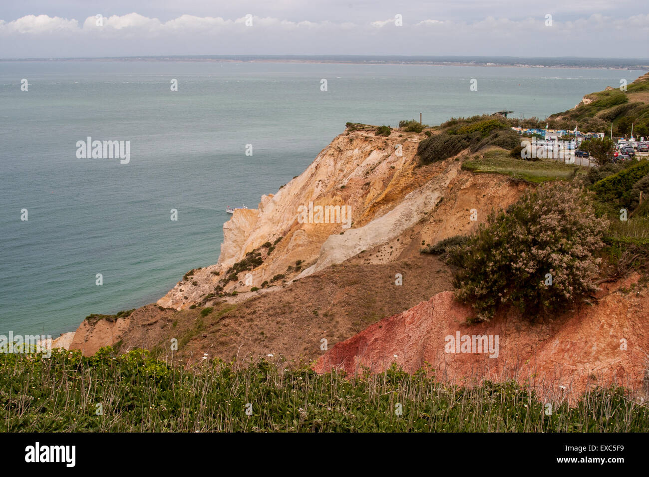 Alum Bay, der Isle Of Wight, Großbritannien Stockfoto