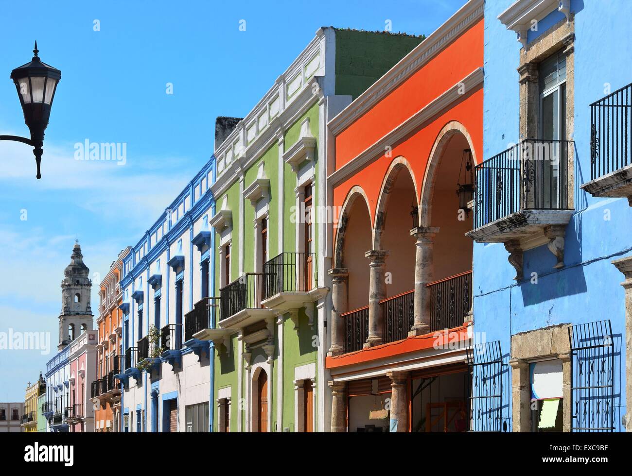 Stadt Campeche in Mexiko Kolonialarchitektur Stockfoto