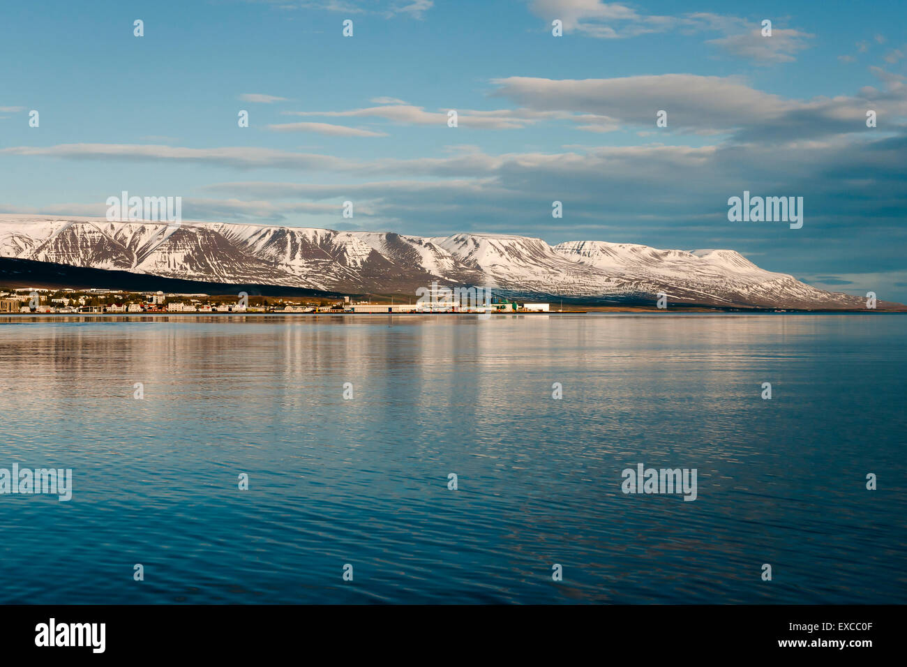 Akureyri - Island Stockfoto