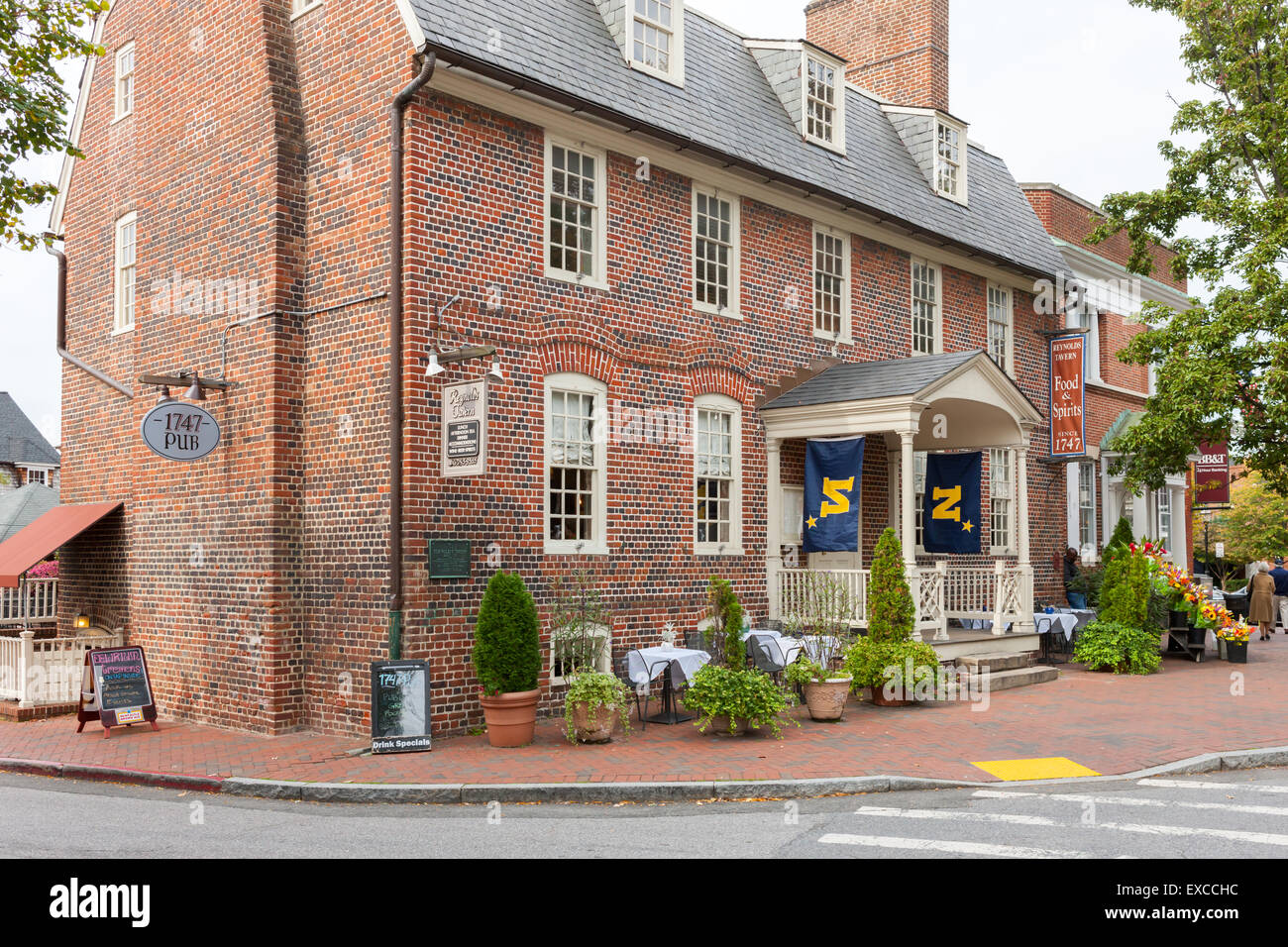 Reynolds Taverne in Annapolis, Maryland. Stockfoto
