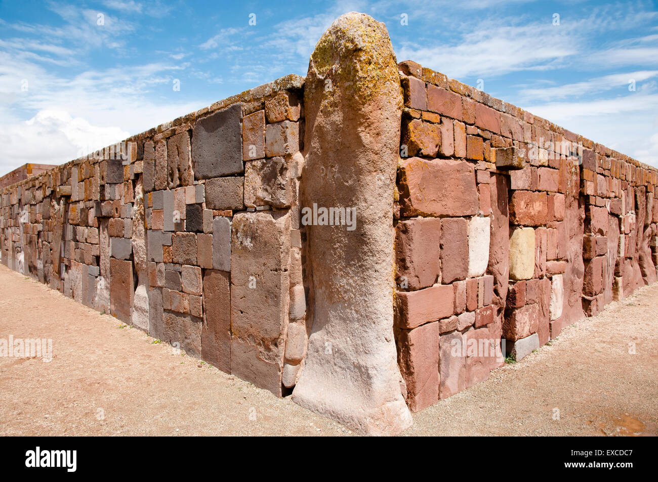 Tiwanaku - Bolivien Stockfoto