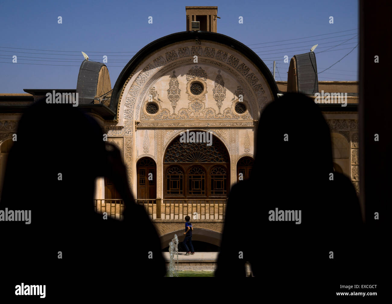 Tabatabai Haus, Provinz Isfahan, Kashan, Iran Stockfoto