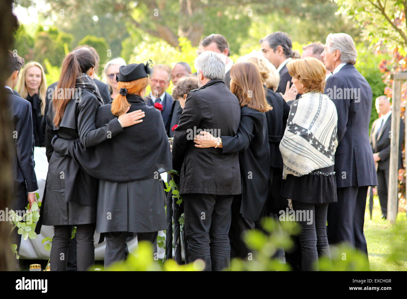 Beerdigung von Udo Jürgens am Wiener Zentralfriedhof mit Panja Jürgens