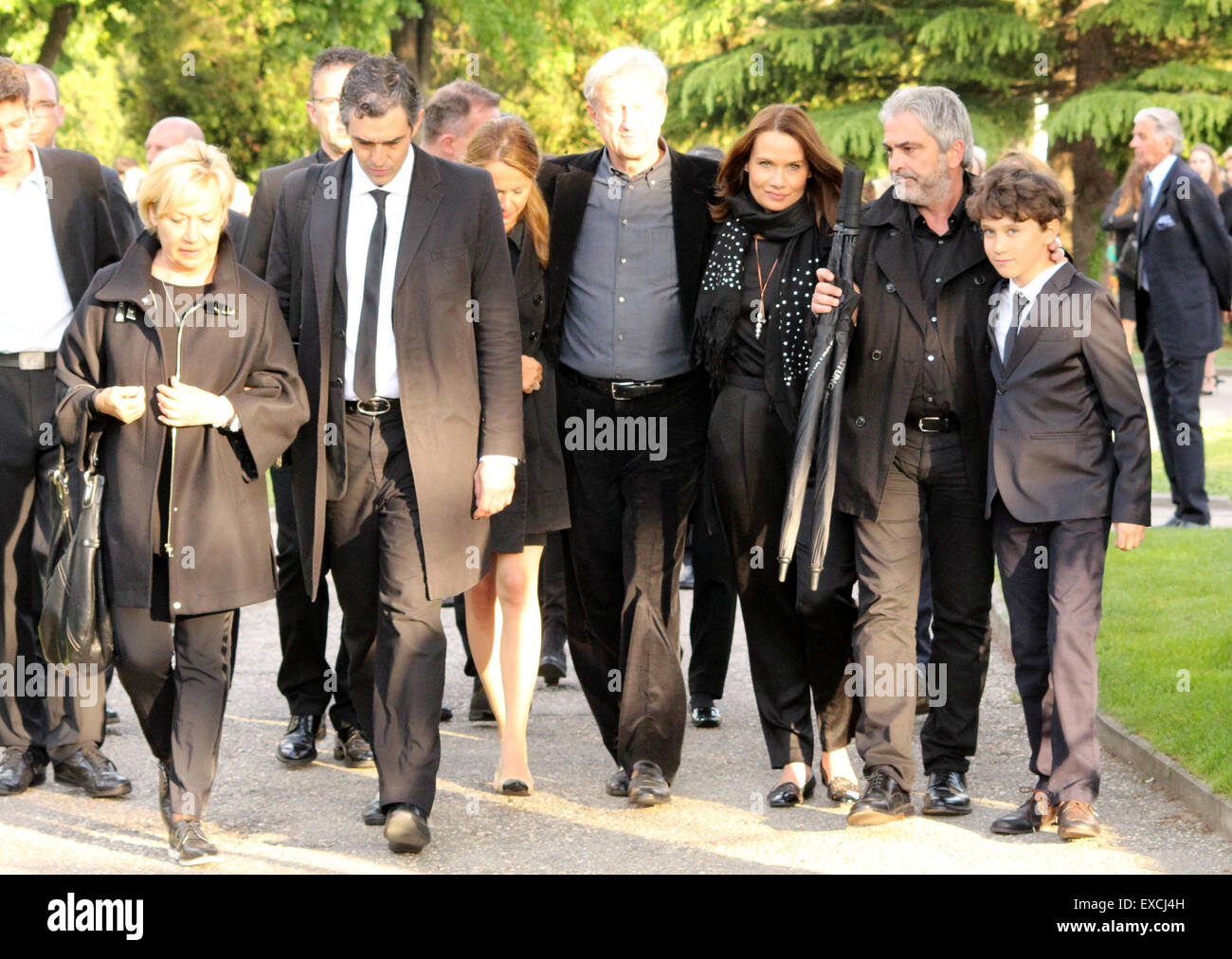 Beerdigung von Udo Jürgens am Wiener Zentralfriedhof mit: Jenny Jürgens wo: Wien, Österreich bei: 9. Mai 2015 Stockfoto