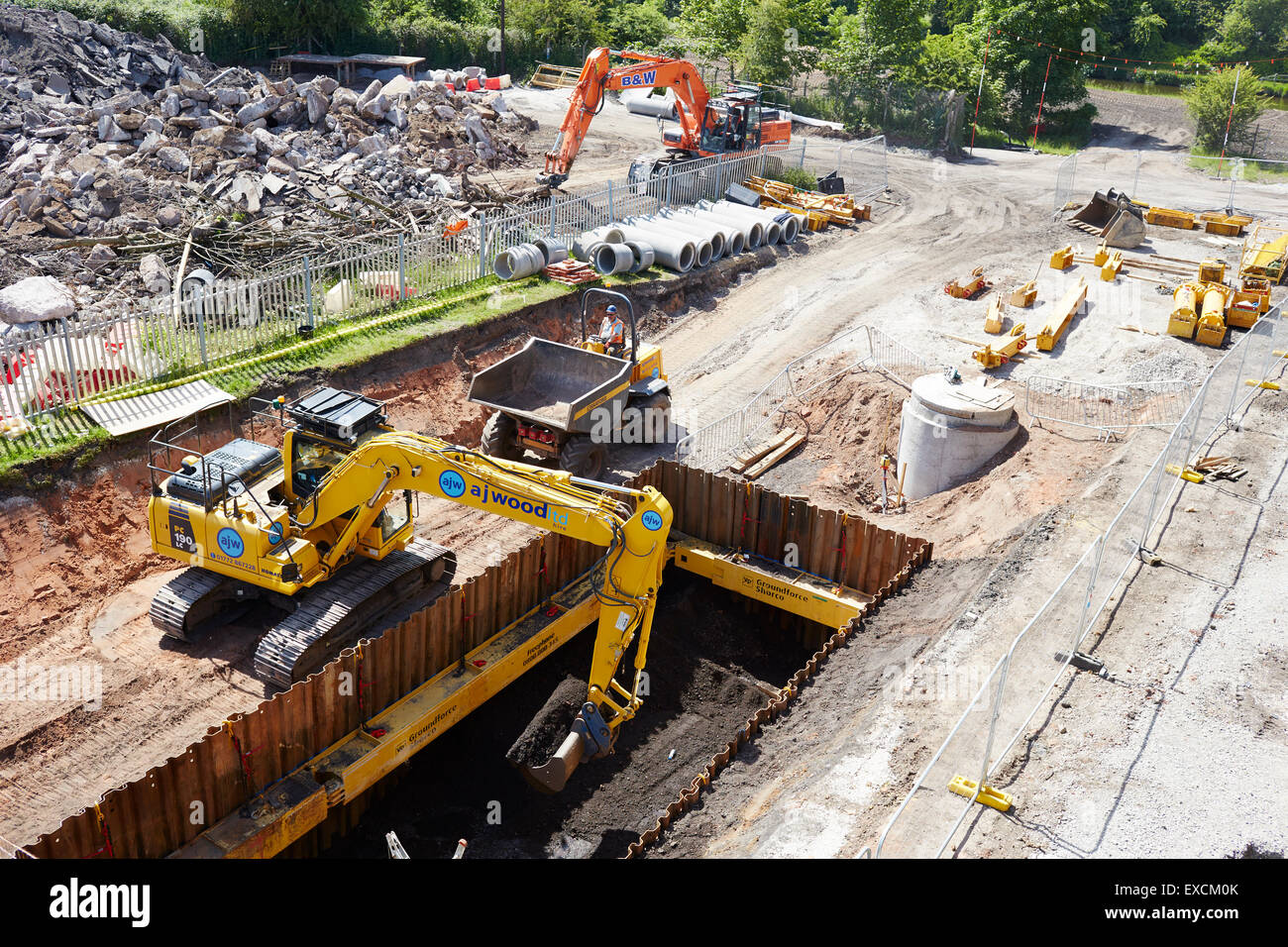 Die Sicherheit Der Baustelle Beginnt Hier Stockfotos und -bilder Kaufen ...