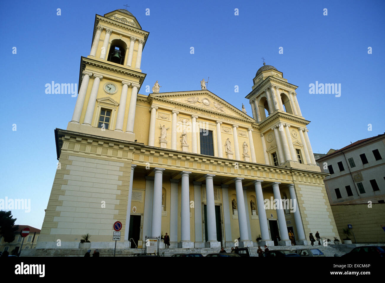 Italien, Ligurien, Riviera di Ponente, Imperia, Porto Maurizio, Parasio-Viertel, Kathedrale Stockfoto
