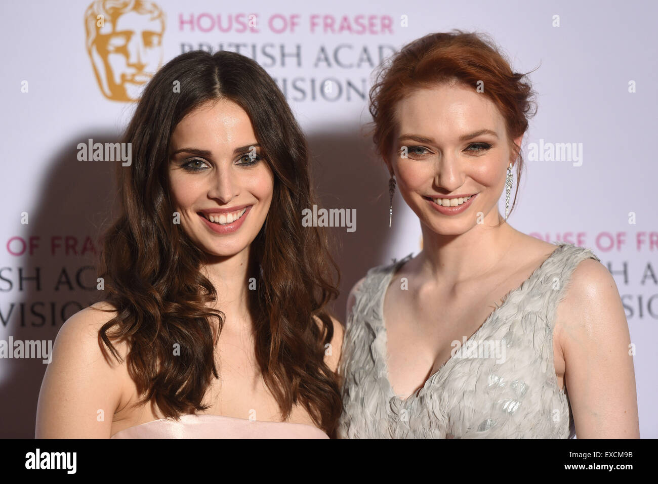 House of Fraser British Academy (BAFTA) Television Awards statt im Theatre Royal - Gewinner Board.  Mitwirkende: Heida Reed, Eleanor Tomlinson Where: London, Vereinigtes Königreich bei: 10. Mai 2015 Stockfoto