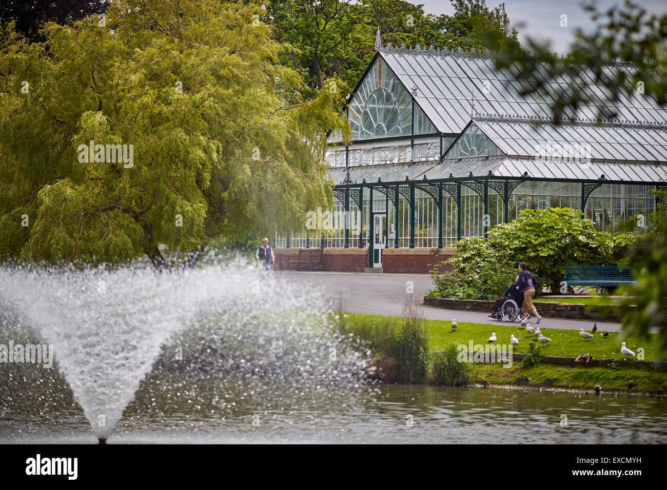 Bilder rund um Southport Bild Hesketh Park ist ein öffentlicher Park in der Nähe das Nordende der Lord Street in der viktorianischen Stockfoto