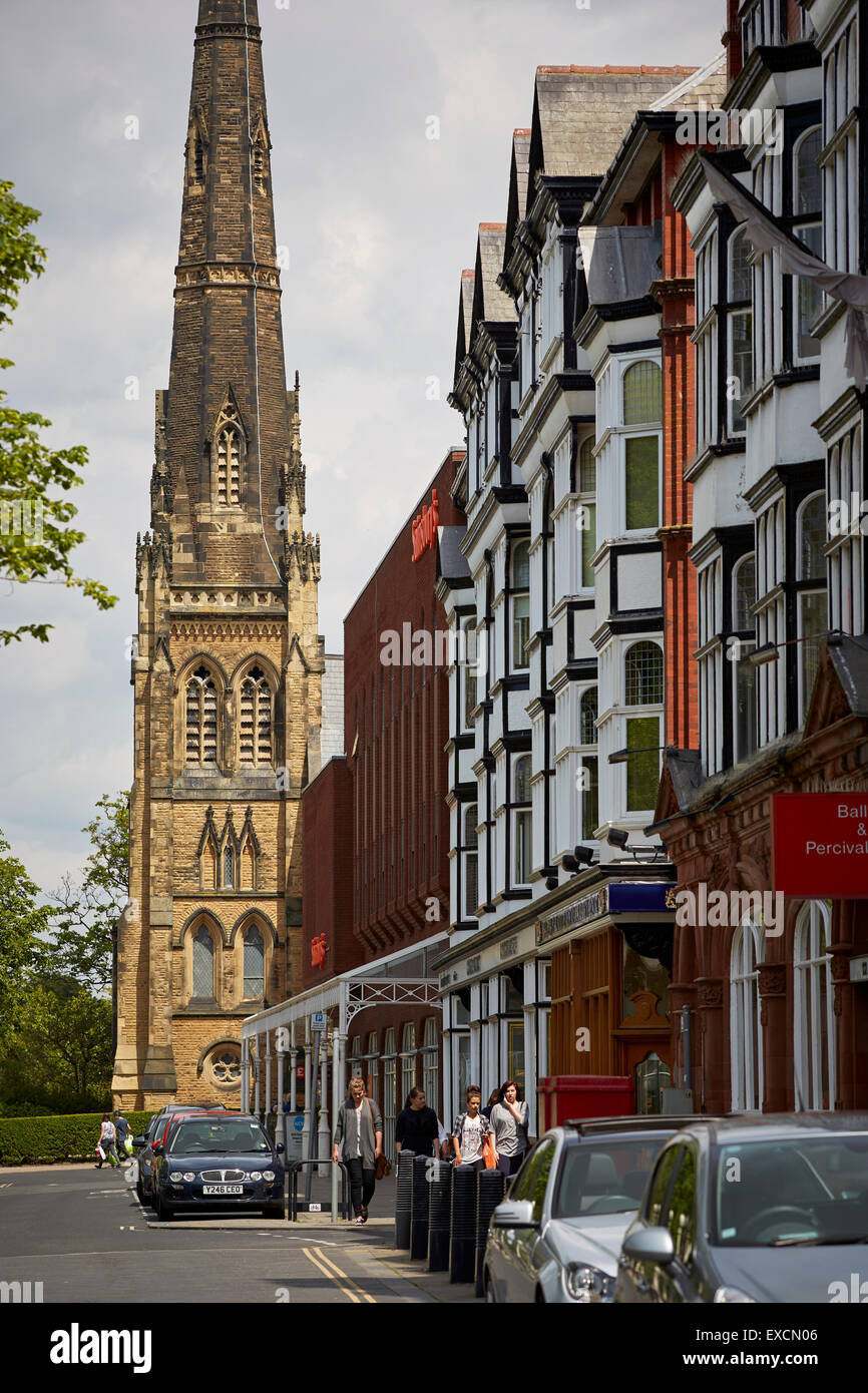 Bilder rund um Southport abgebildet St. George-Kirche befindet sich in Lord Street, Sefton, Southport, Merseyside, England, und ist ein Akt Stockfoto