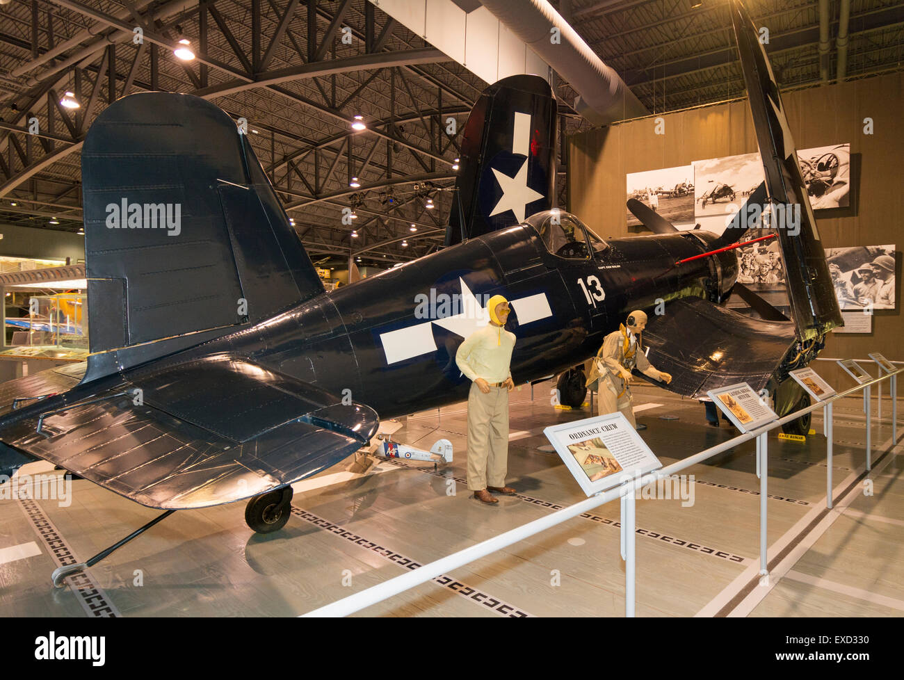 Oshkosh, Wisconsin Experimentalflugzeug Association, EAA AirVenture Museum, Zweiter Weltkrieg, 1945 Chance-Vought F4U-4 Corsair Stockfoto