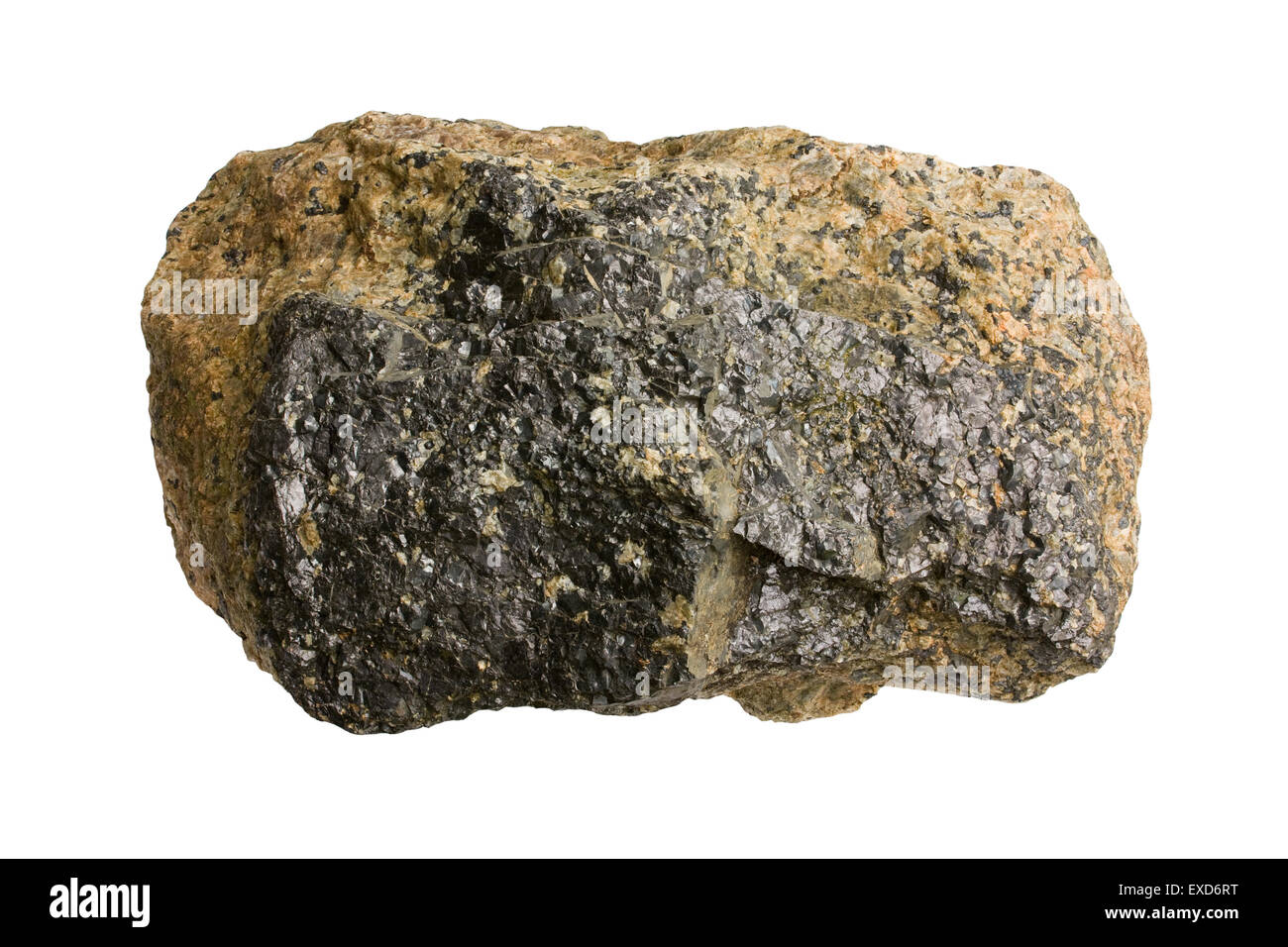 Titanerz (Ilmenit) Stockfoto