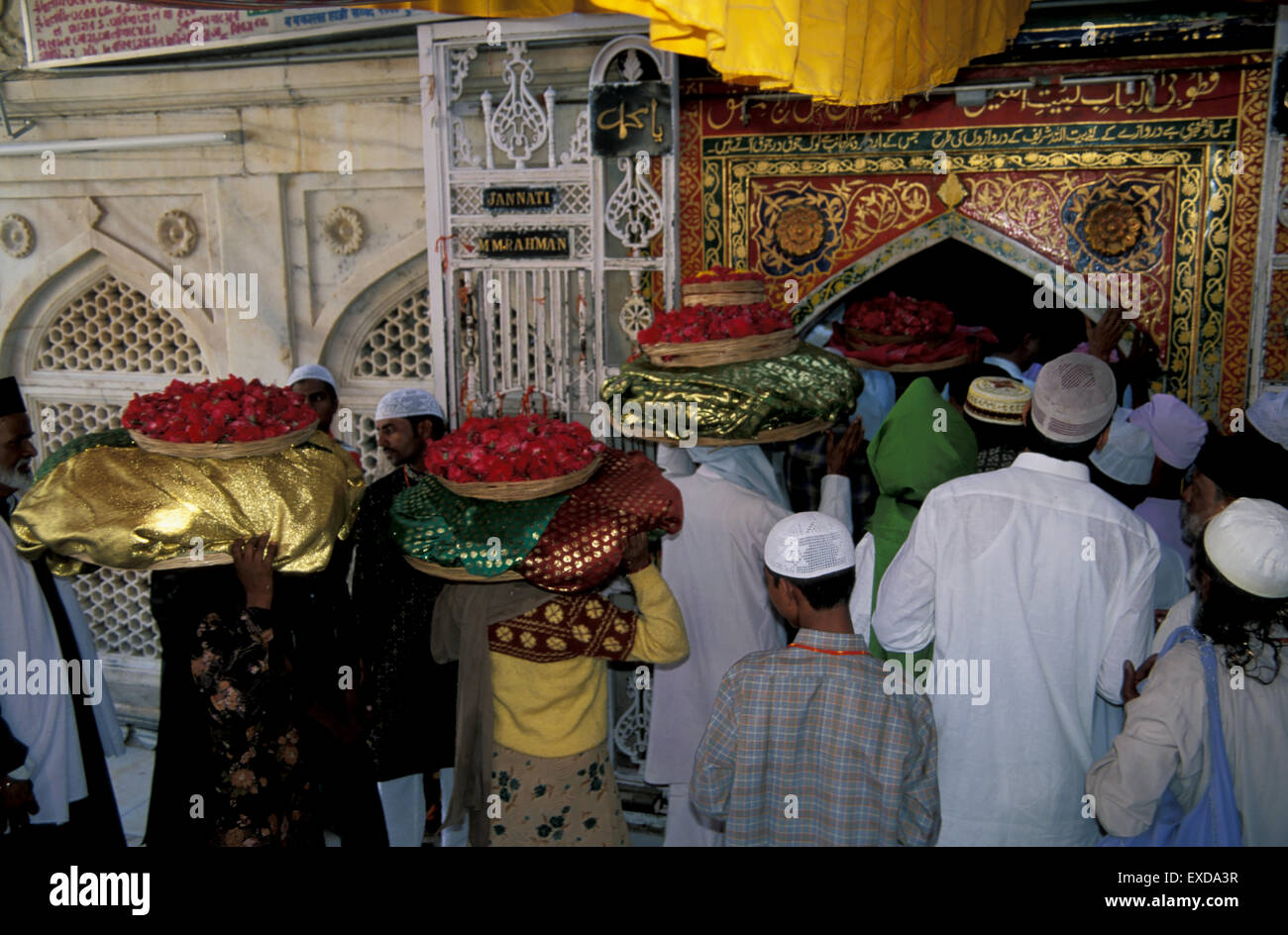 Eid el Fitr Dargah Ajmer Indien Stockfoto
