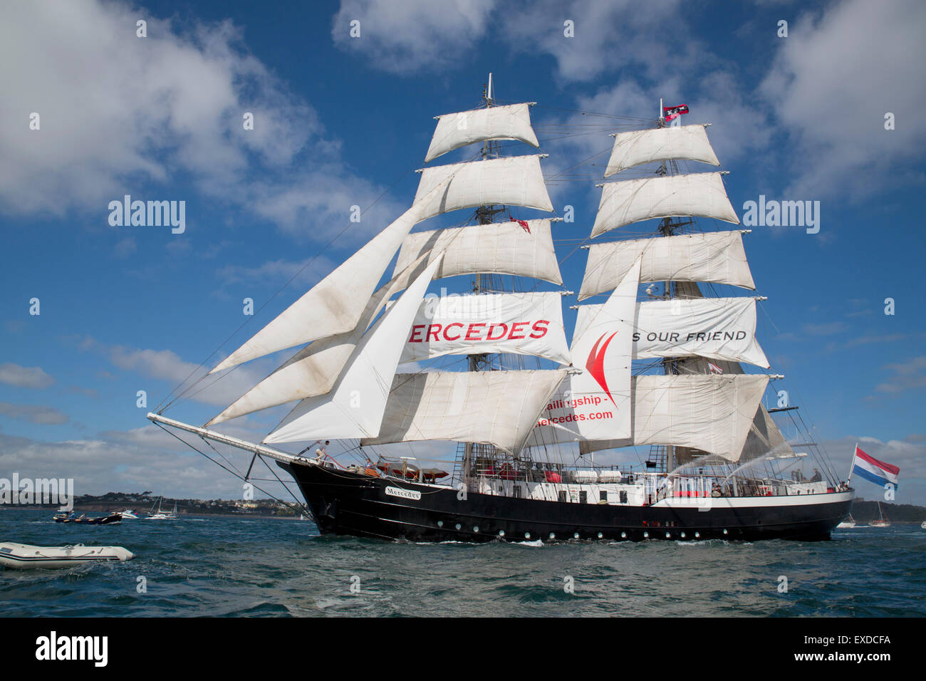 Großsegler; Regatta; Falmouth 2014 Cornwall; UK Stockfoto