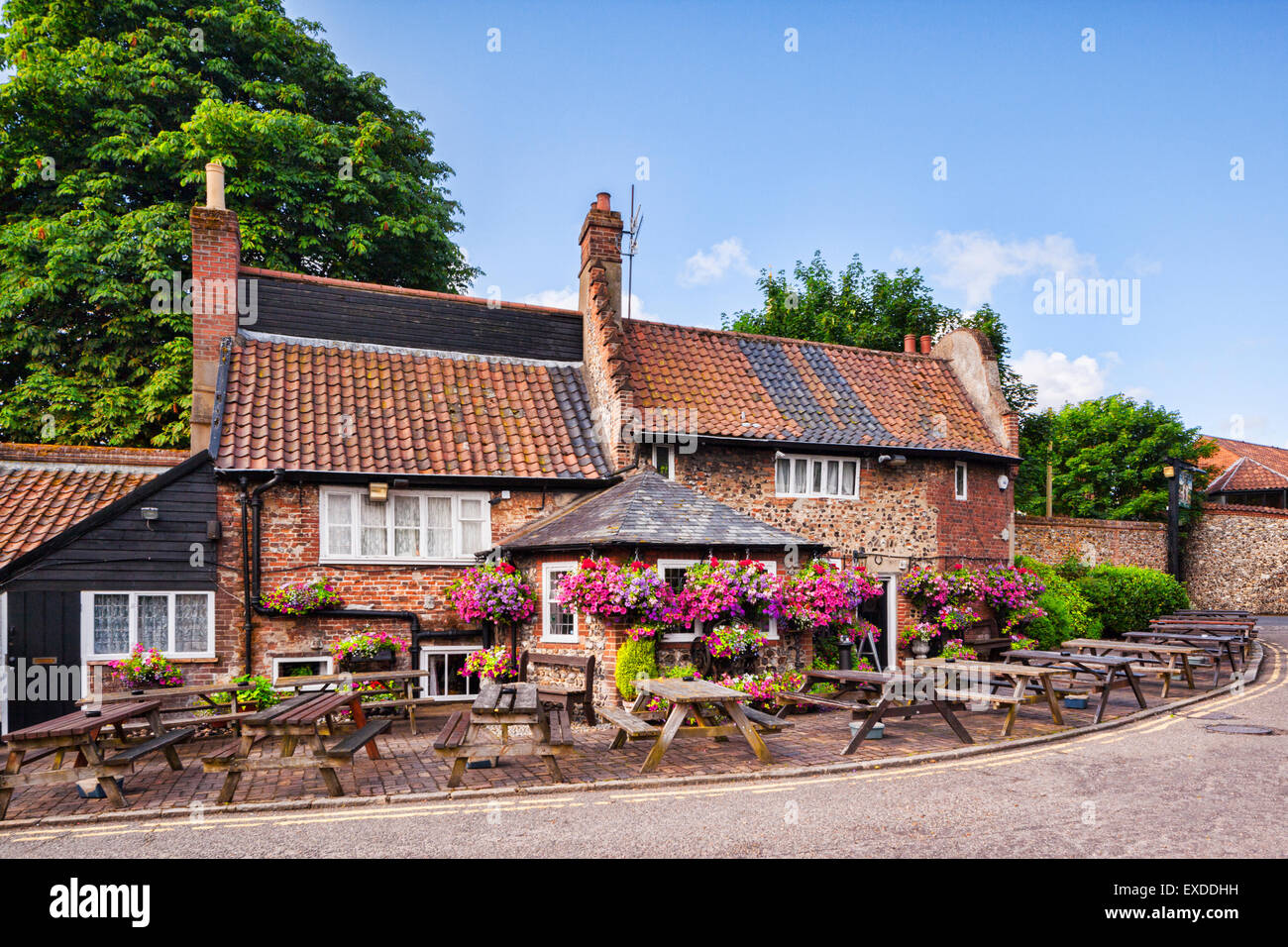 Gegründet im Jahre 1241, Adam und Eve Pub ist wahrscheinlich die älteste in Norwich, Norfolk, England Stockfoto