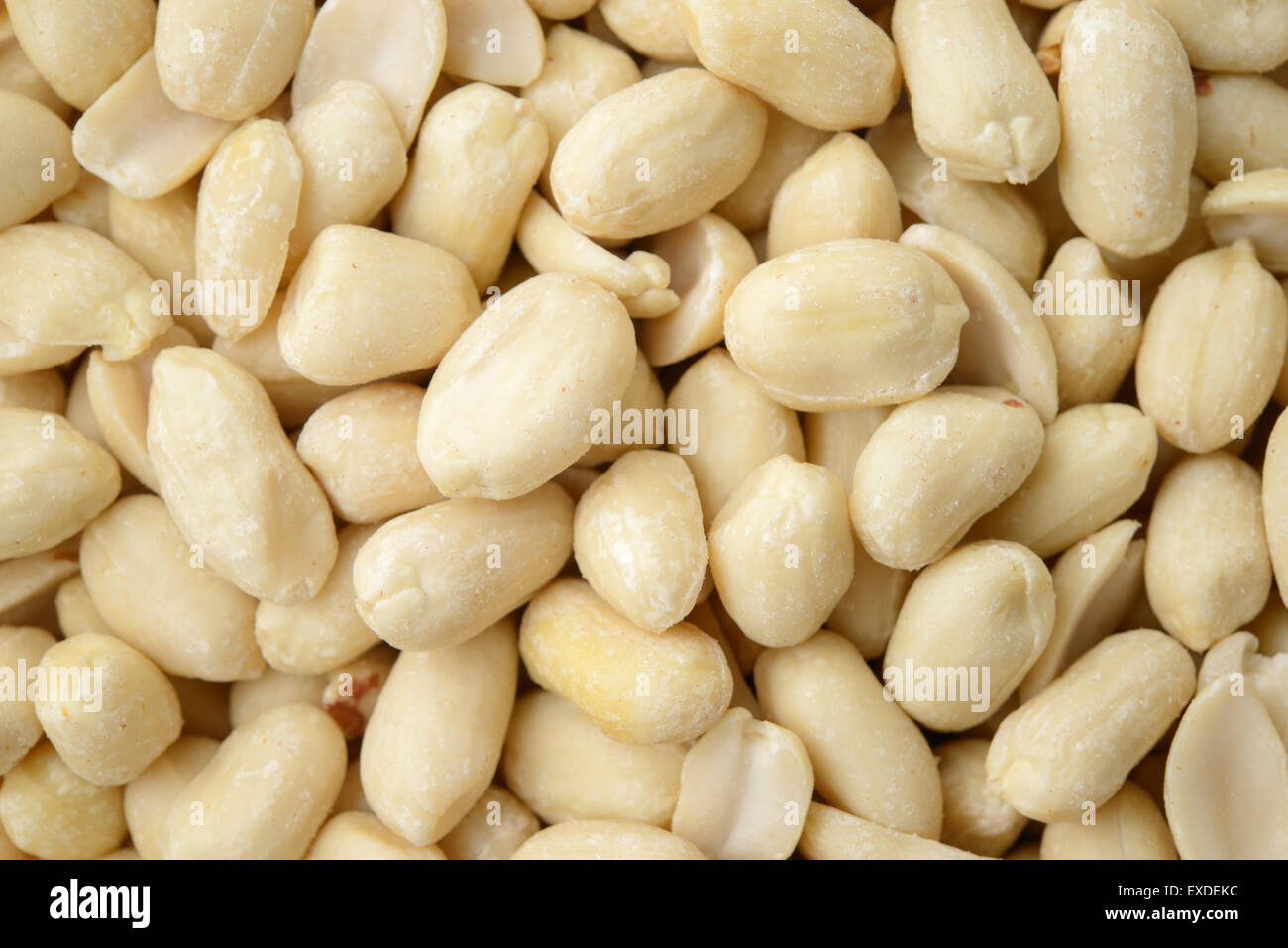 Rohe Erdnüsse Stockfoto