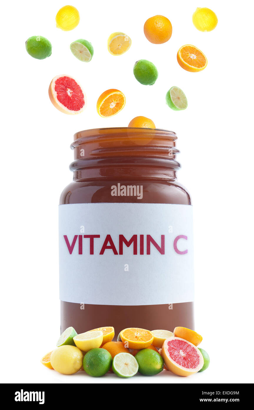 Vitamin C-Konzept Stockfoto
