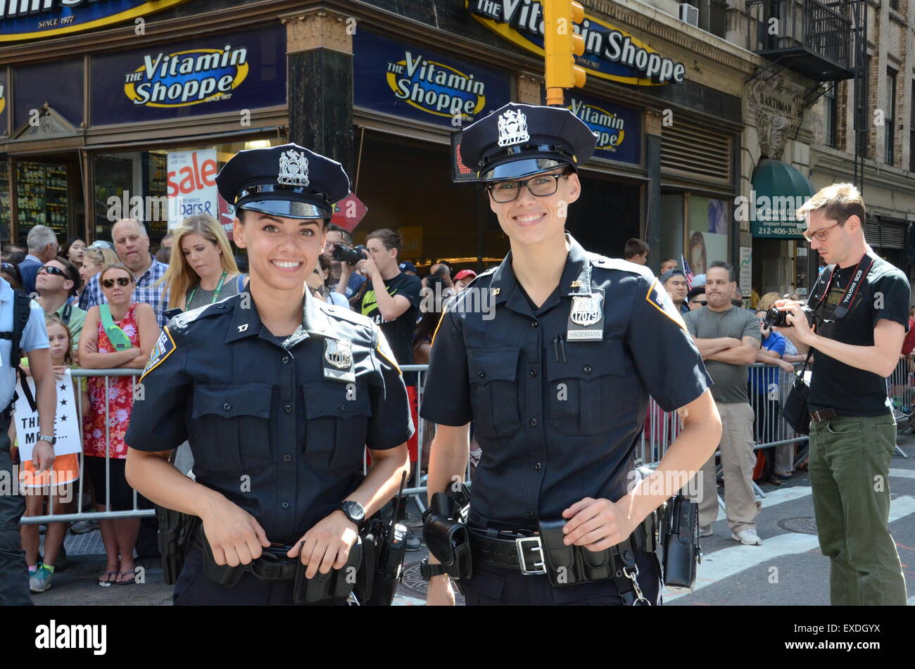 weibliche Frauen Polizei Polizei New york Stockfoto