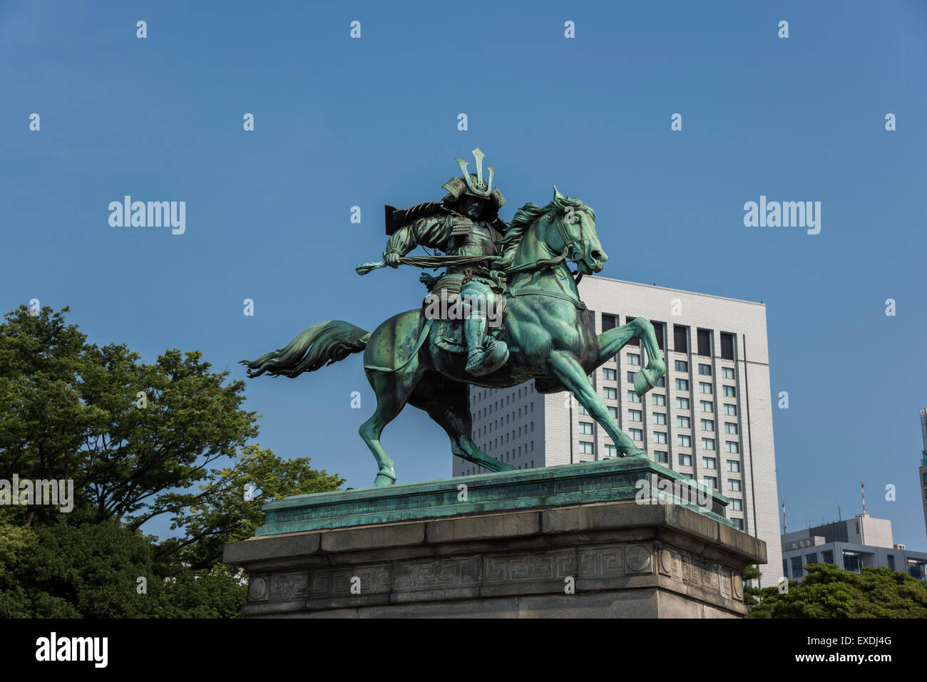 Statue von Masashige Kusunoki, Kokyogaien National Gardens, ChiyodaKu