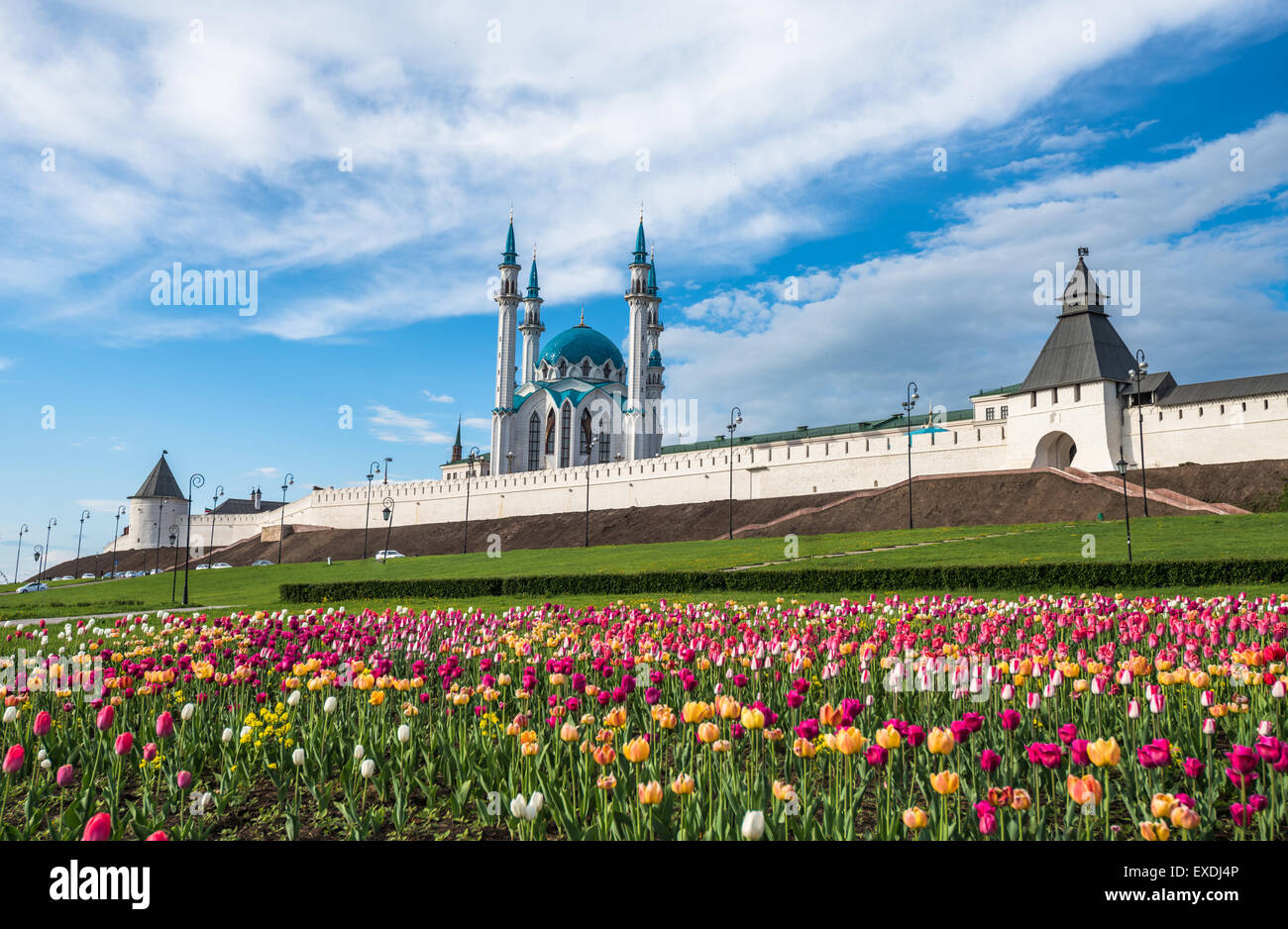 Kasaner Kreml und Kul-Sharif-Moschee, Tatarstan, Russland Stockfoto