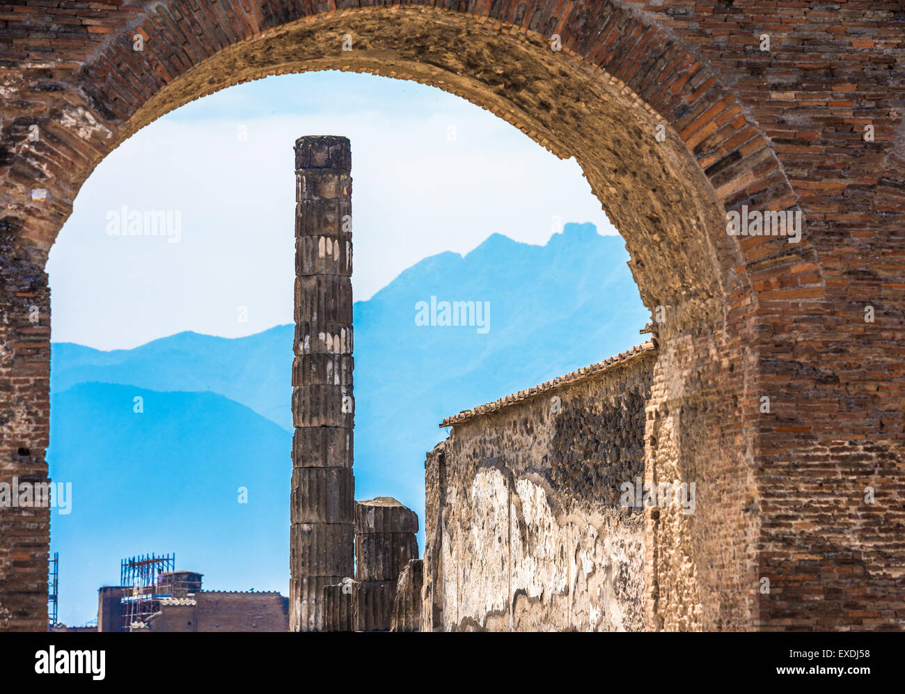 Ruinen des antiken Pompeji, Italien Stockfoto