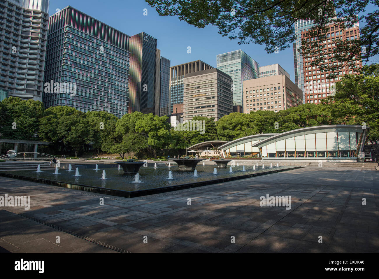 Wadakura Fountain Park, Kokyogaien National Gardens, Chiyoda-Ku, Tokyo, Japan Stockfoto