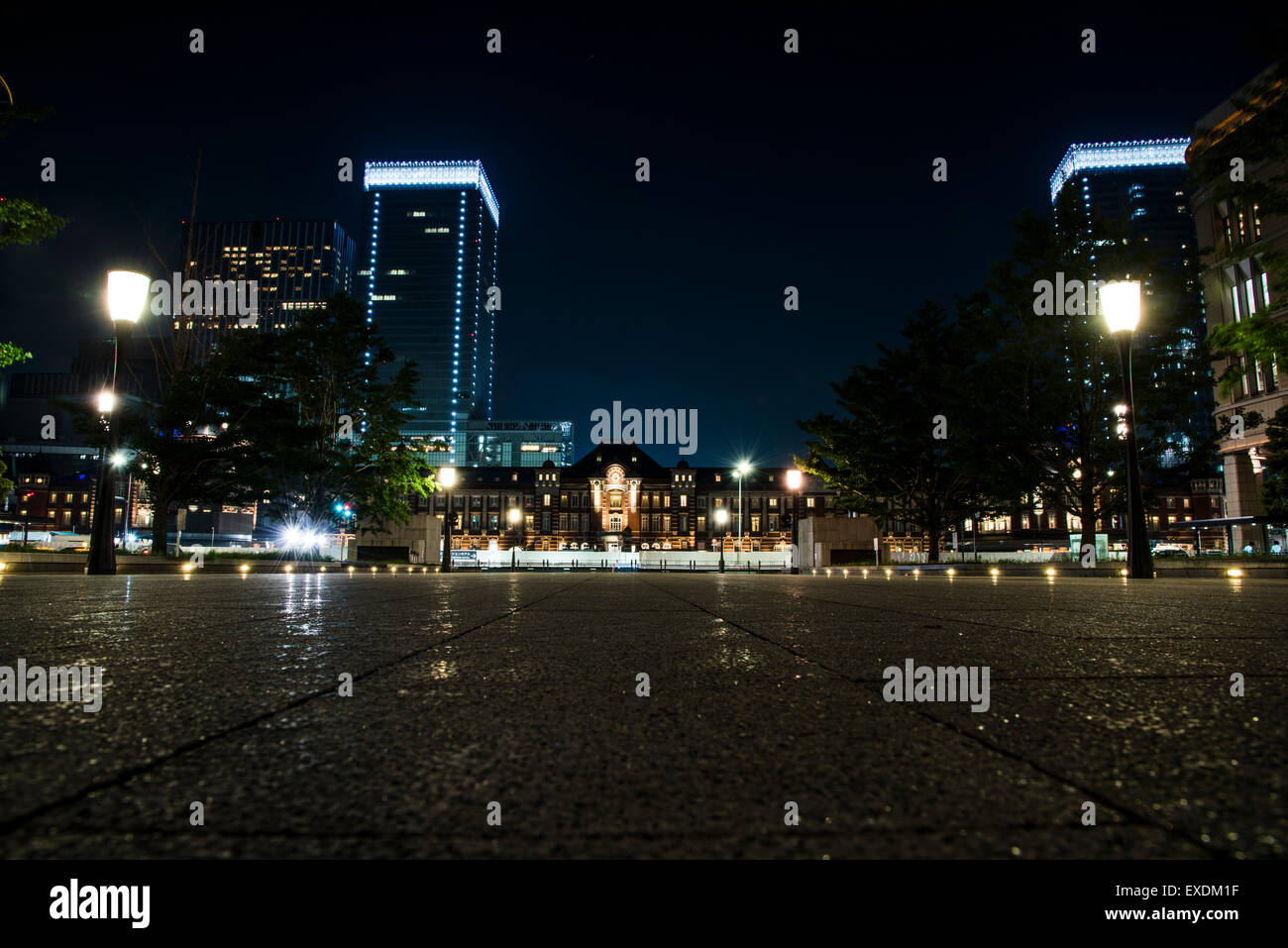 Außenseite des Tokyo Station Marunouchi Eingang, Chiyoda-Ku, Tokyo, Japan Stockfoto