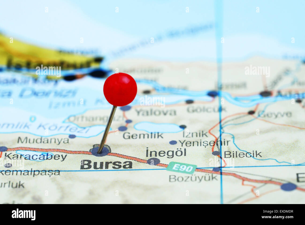 Bursa karte -Fotos und -Bildmaterial in hoher Auflösung – Alamy