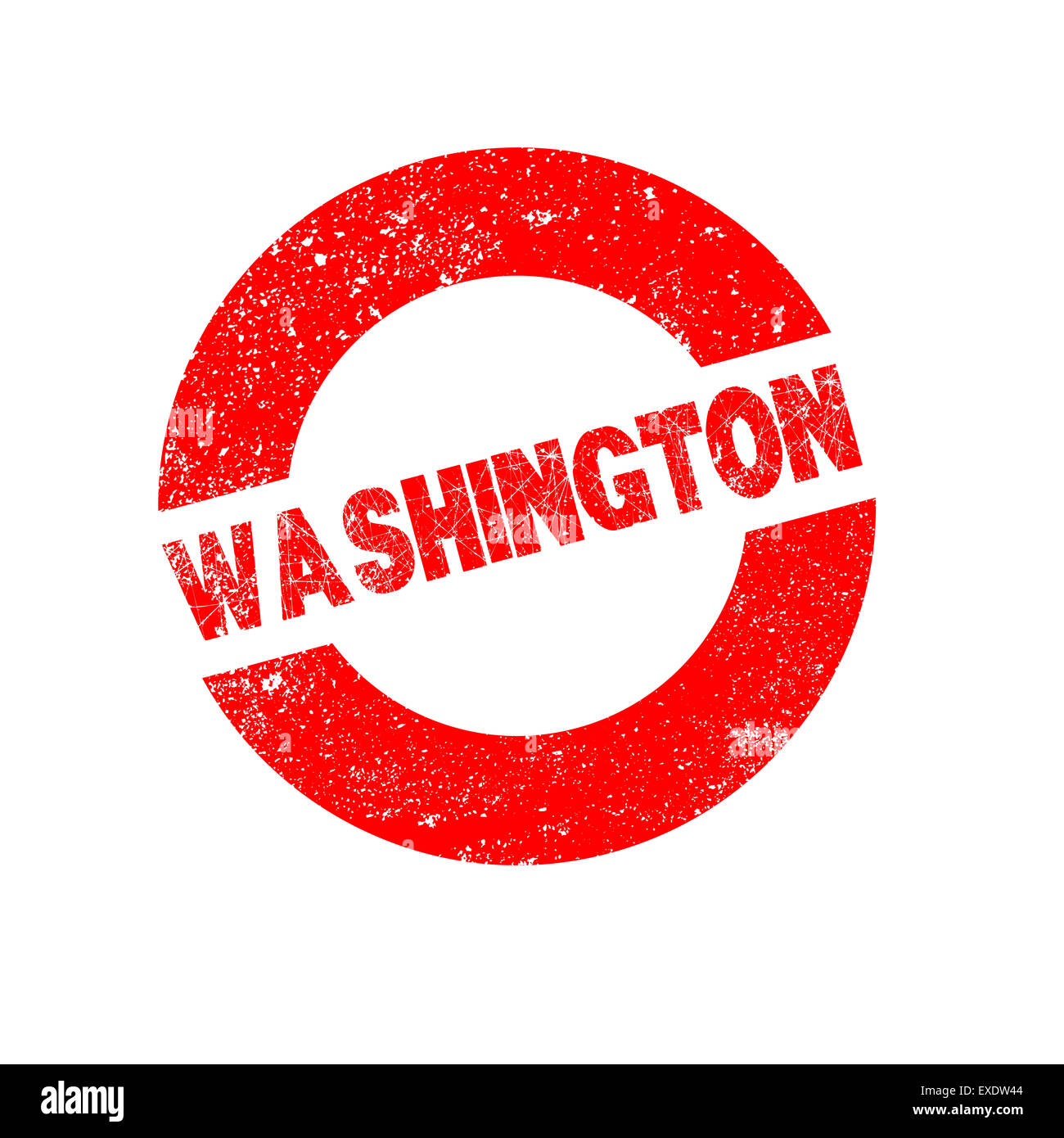 Ein Stempel Tinte mit dem Text Washington Stockfoto